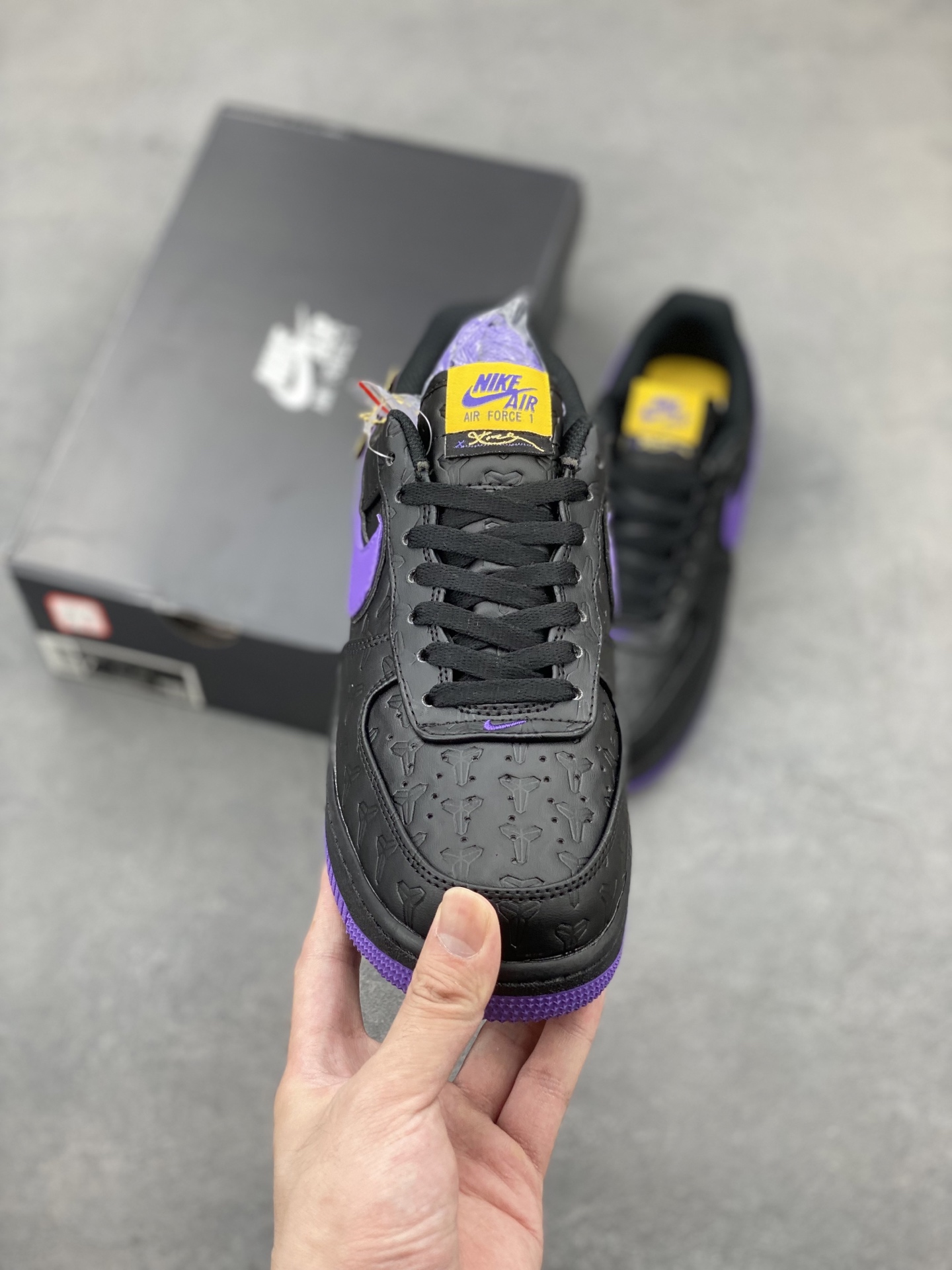 Nike Air Force 1 '07 Low Basketball Shoes - Black/Purple/Gold - Limited Edition 3 i1749668485463 8269 0 1