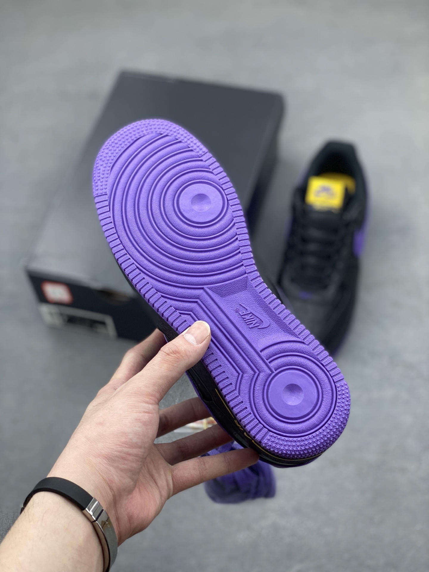 Nike Air Force 1 '07 Low Basketball Shoes - Black/Purple/Gold - Limited Edition 7 i1749668491268 6022 0 5