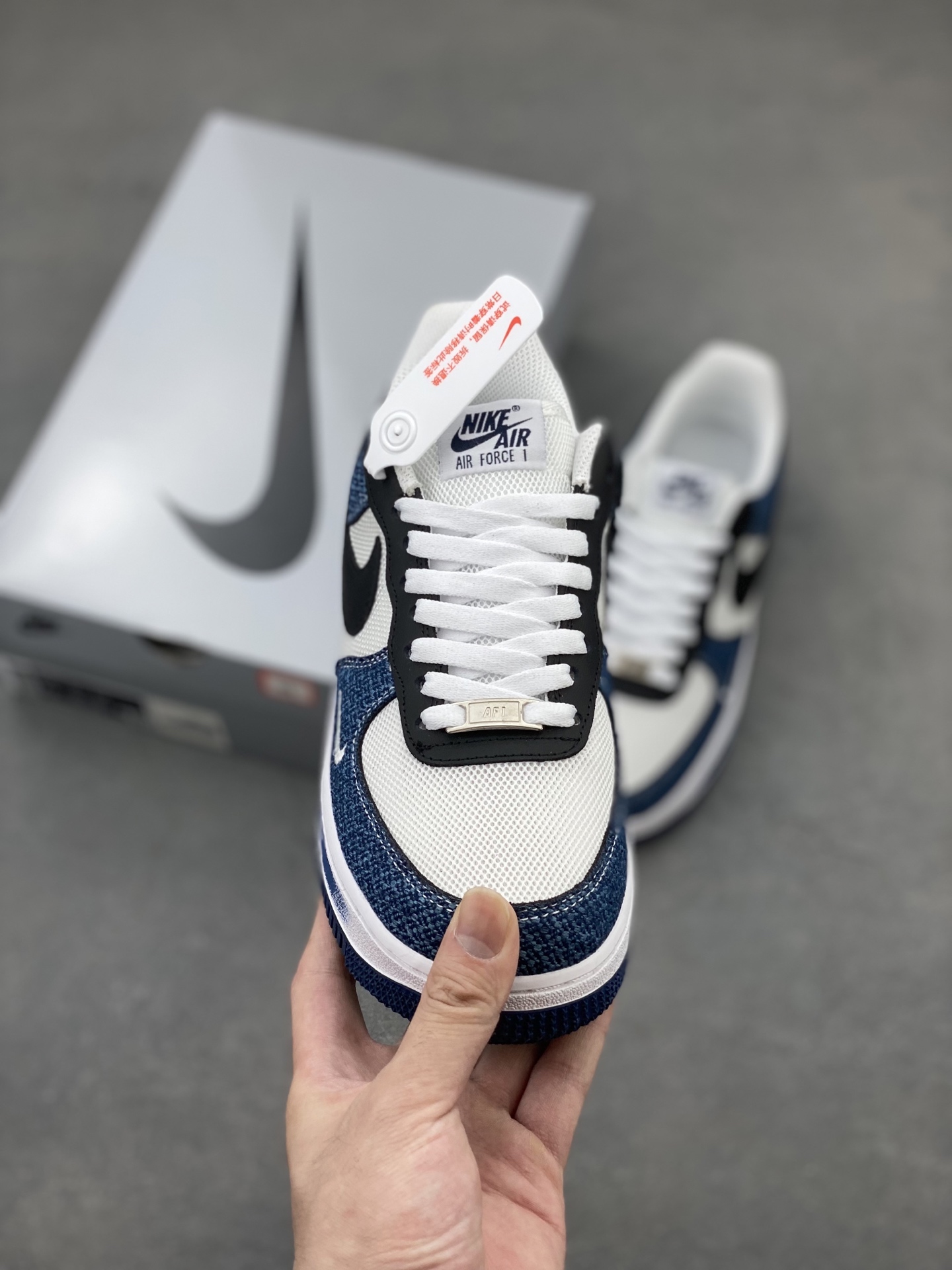 Nike Air Force 1 '07 Low Denim Sneakers Limited Edition - Custom Hardware 3 i1749846069670 9582 0 1