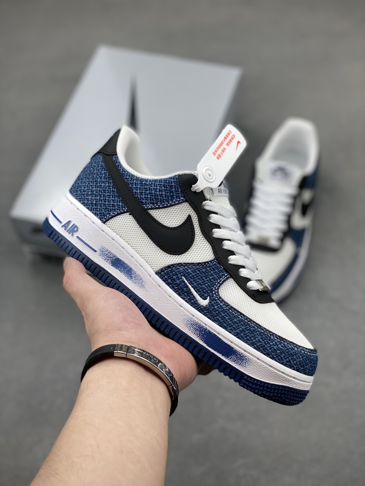 Nike Air Force 1 '07 Low Denim Sneakers Limited Edition - Custom Hardware 2 i1749846074234 9060 0 0