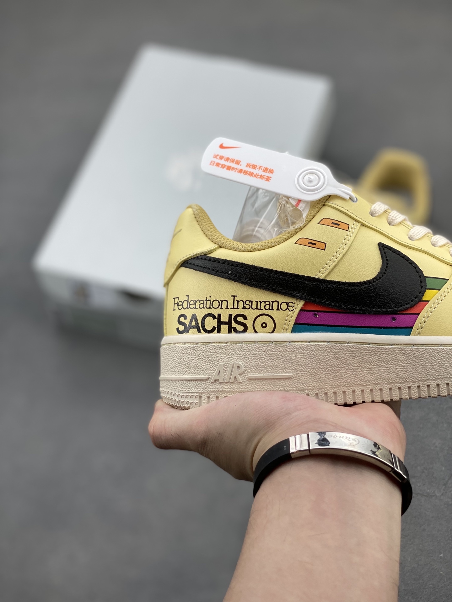 Nike Air Force 1 '07 Low Sneakers - Yellow, Black, and Rainbow Accents 6 i1749846498149 888 0 4