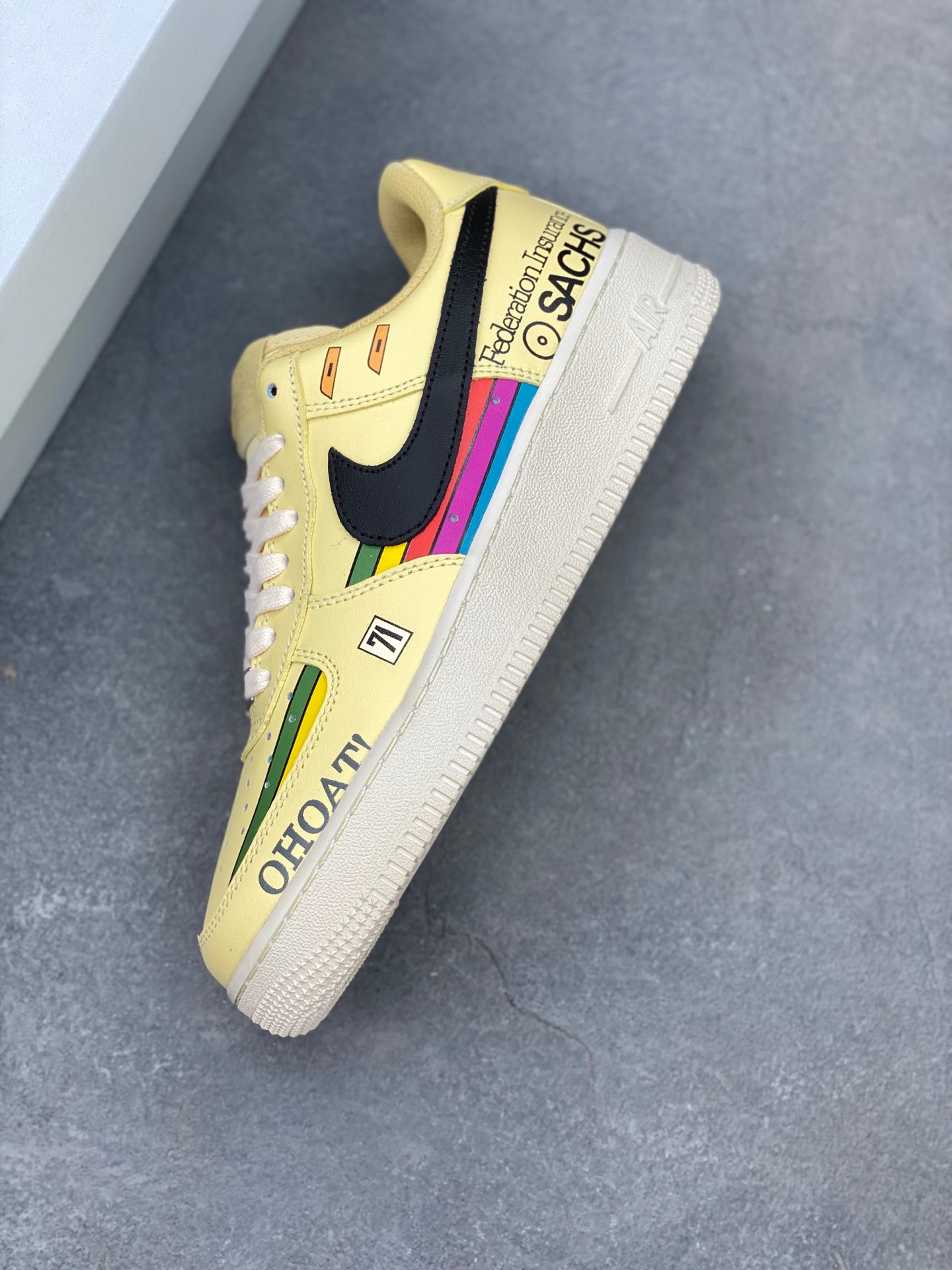 Nike Air Force 1 '07 Low Sneakers - Yellow, Black, and Rainbow Accents 8 i1749846509732 6967