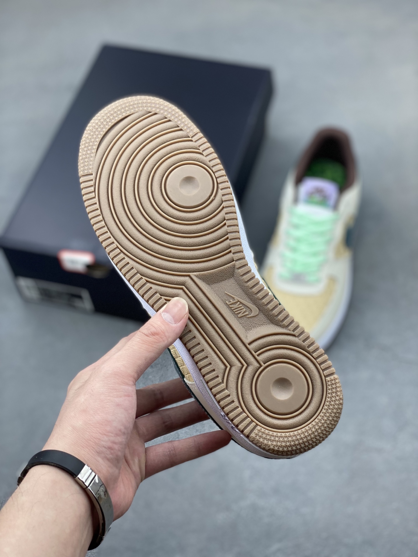 Nike Air Force 1 '07 Low Beige/Blue Woven Sneakers Limited Edition 7 i1749930916983 183 0 5