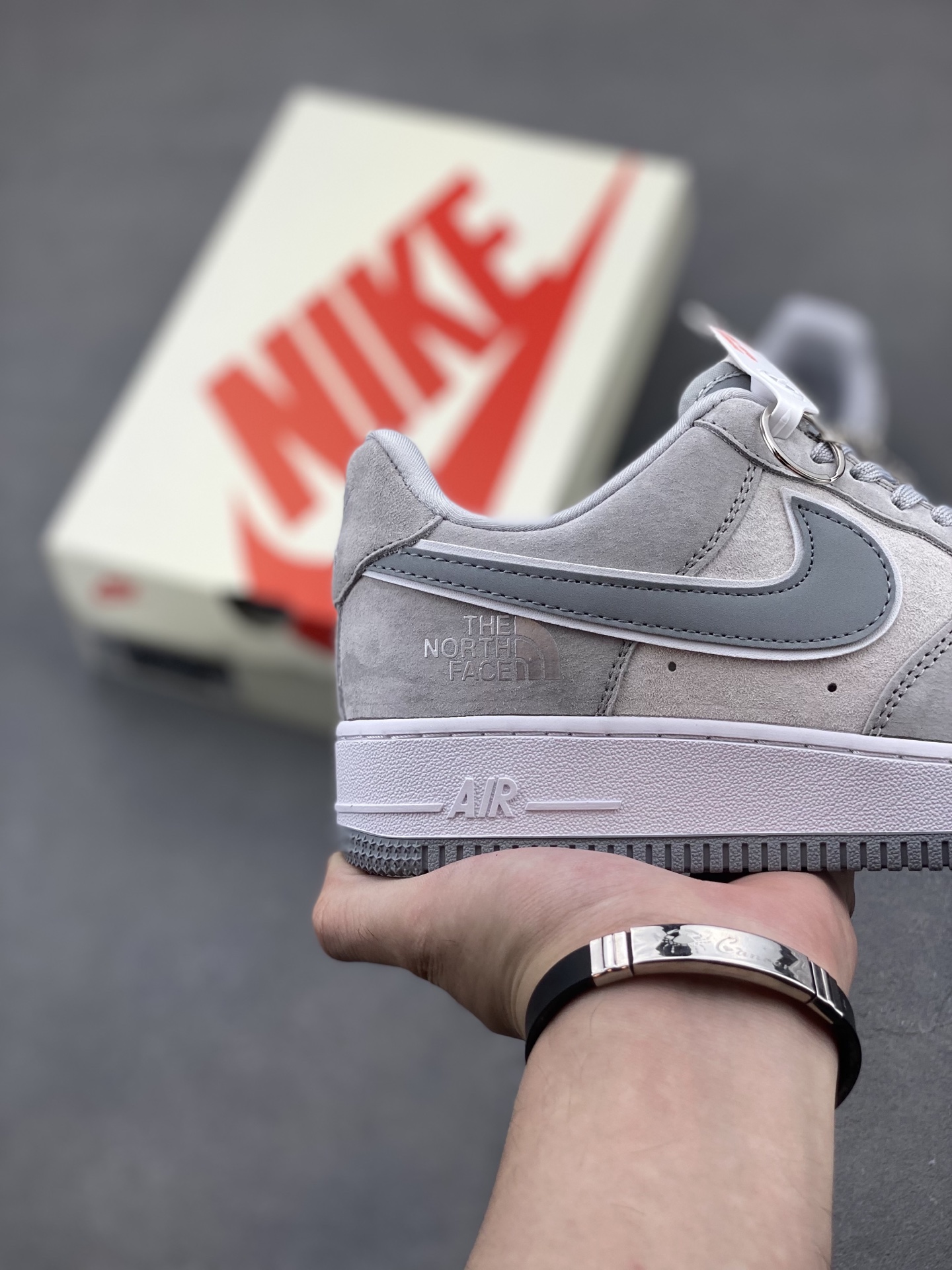 Nike Air Force 1 '07 Low Gray Suede Sneakers - The North Face Limited Edition 6 i1750016485503 7330 0 4
