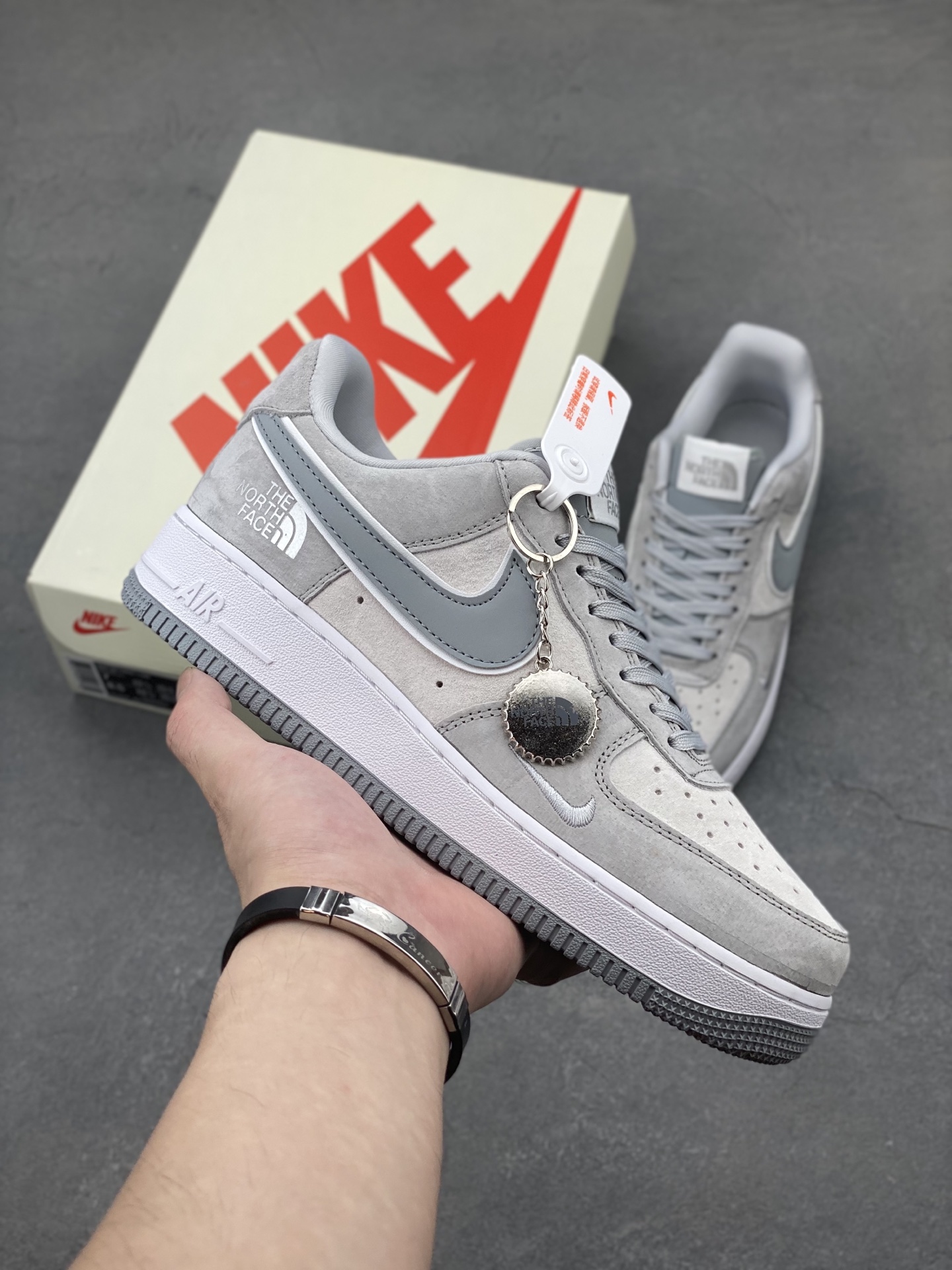Nike Air Force 1 '07 Low Gray Suede Sneakers - The North Face Limited Edition 2 i1750016485583 5774 0 0