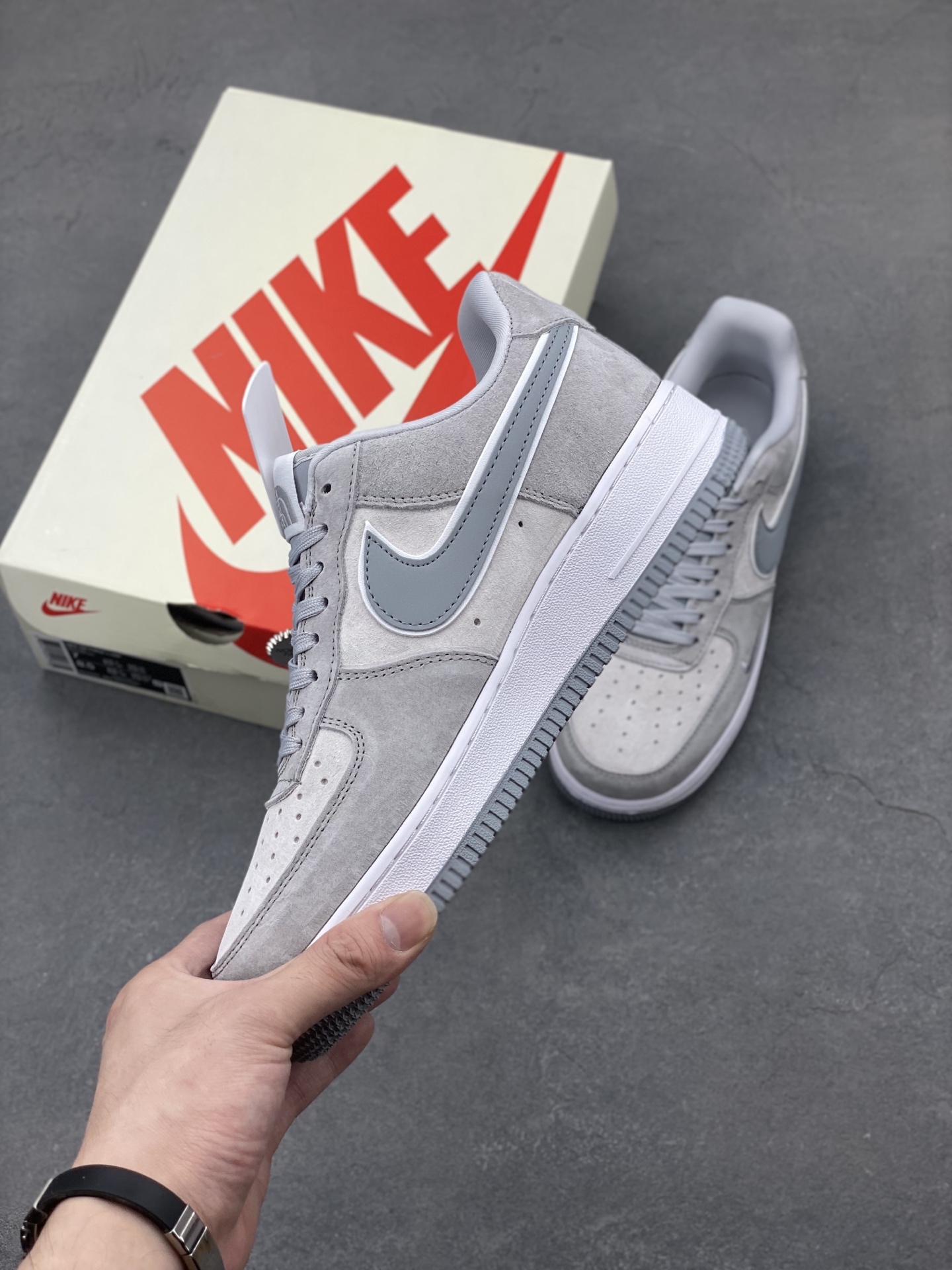 Nike Air Force 1 '07 Low Gray Suede Sneakers - The North Face Limited Edition 4 i1750016485735 96 0 2