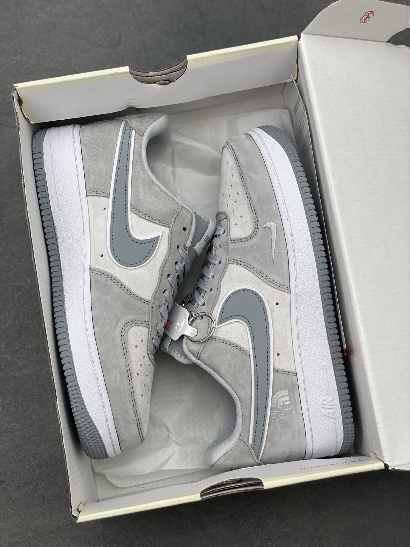 Nike Air Force 1 '07 Low Gray Suede Sneakers - The North Face Limited Edition 10 i1750016485737 8375 0 8