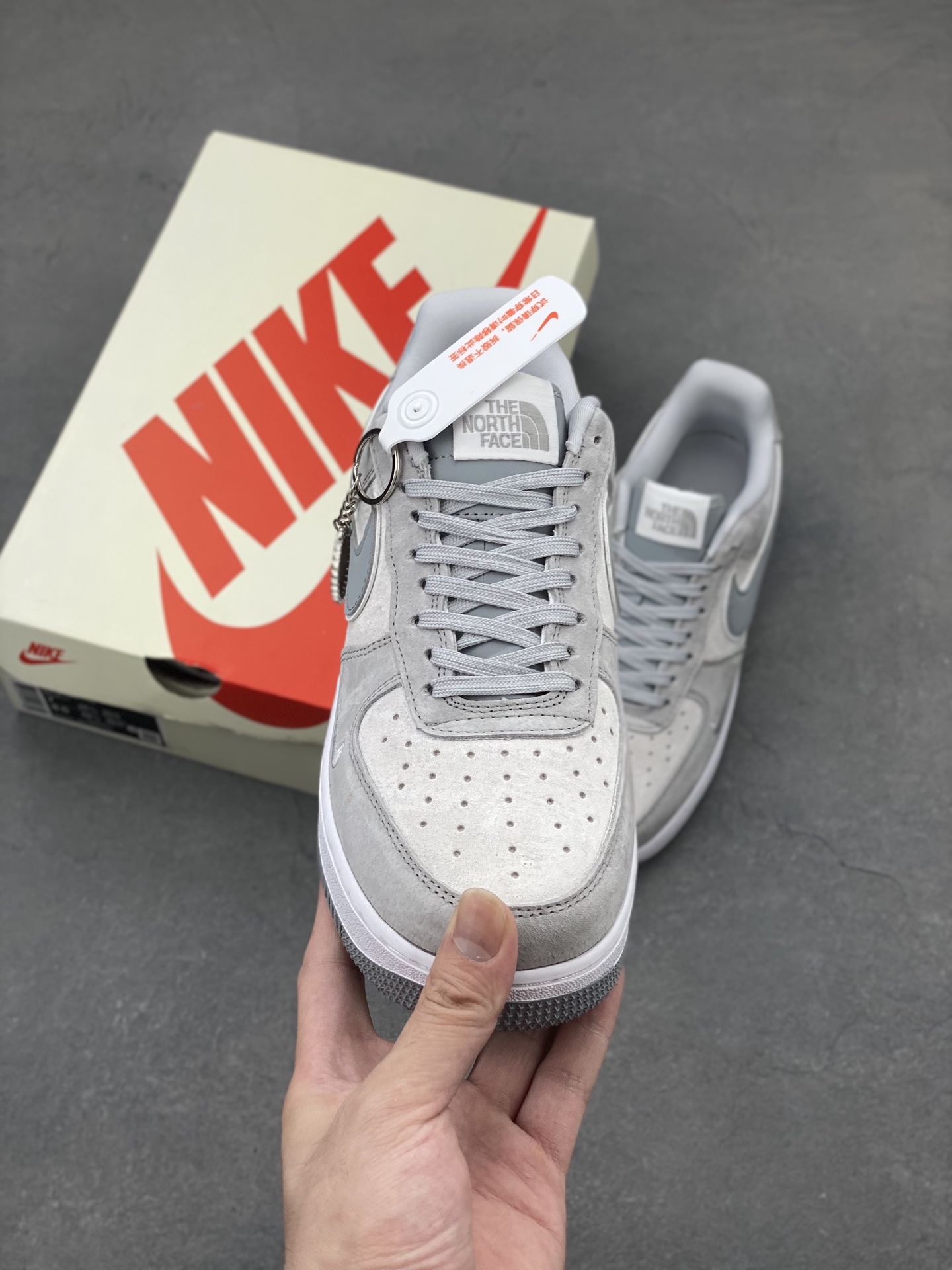 Nike Air Force 1 '07 Low Gray Suede Sneakers - The North Face Limited Edition 3 i1750016491280 8822 0 1