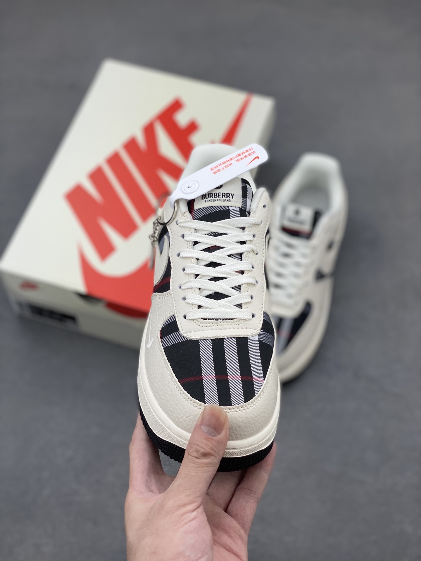 Nike Air Force 1 Low '07 Custom Burberry Sneakers - Limited Edition 2 i1750016576787 61 0 1