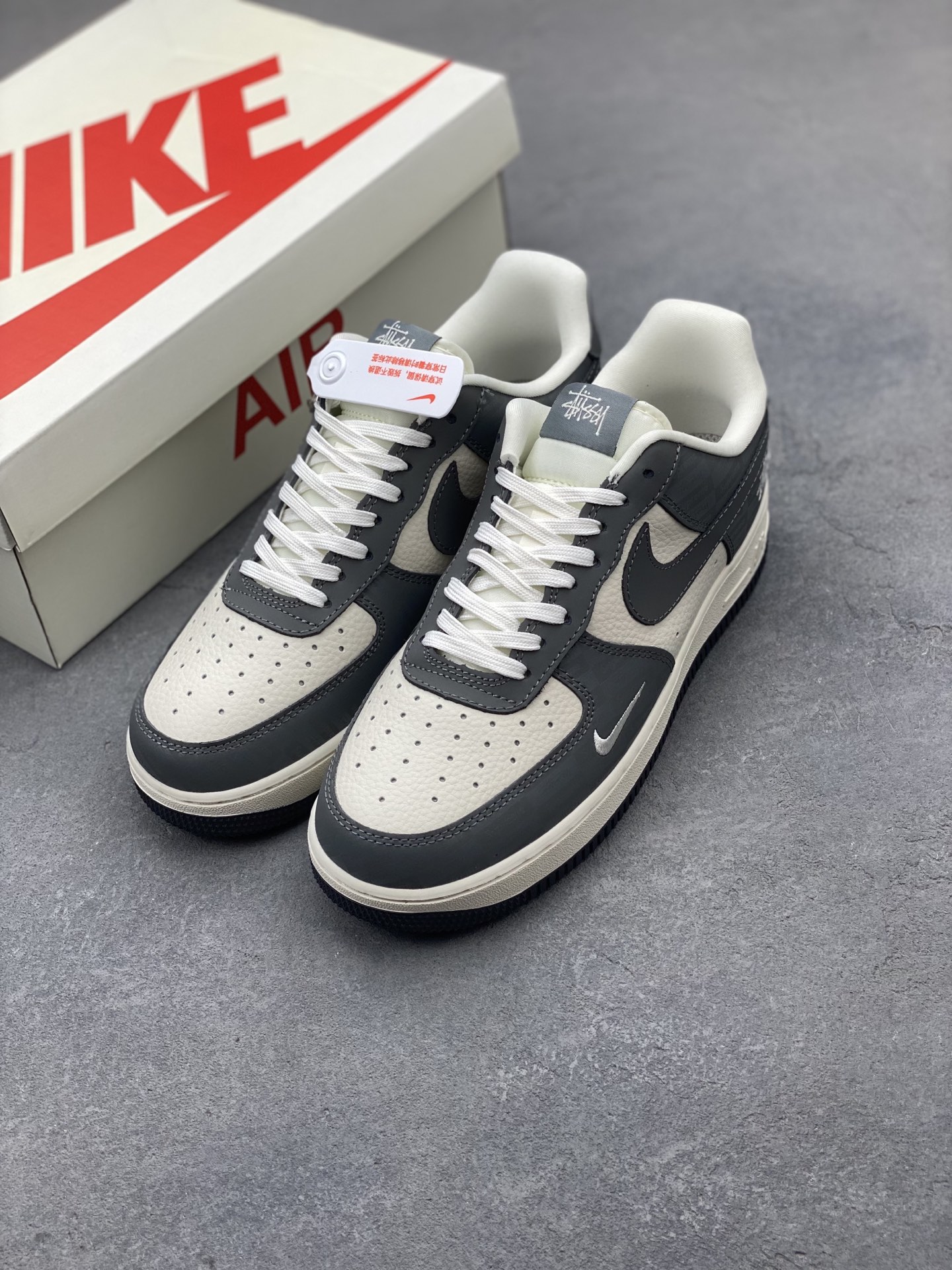 Nike Air Force 1 '07 Low Grey Supreme Stussy Limited Edition Sneakers 9 i1750016630874 5317 0 7