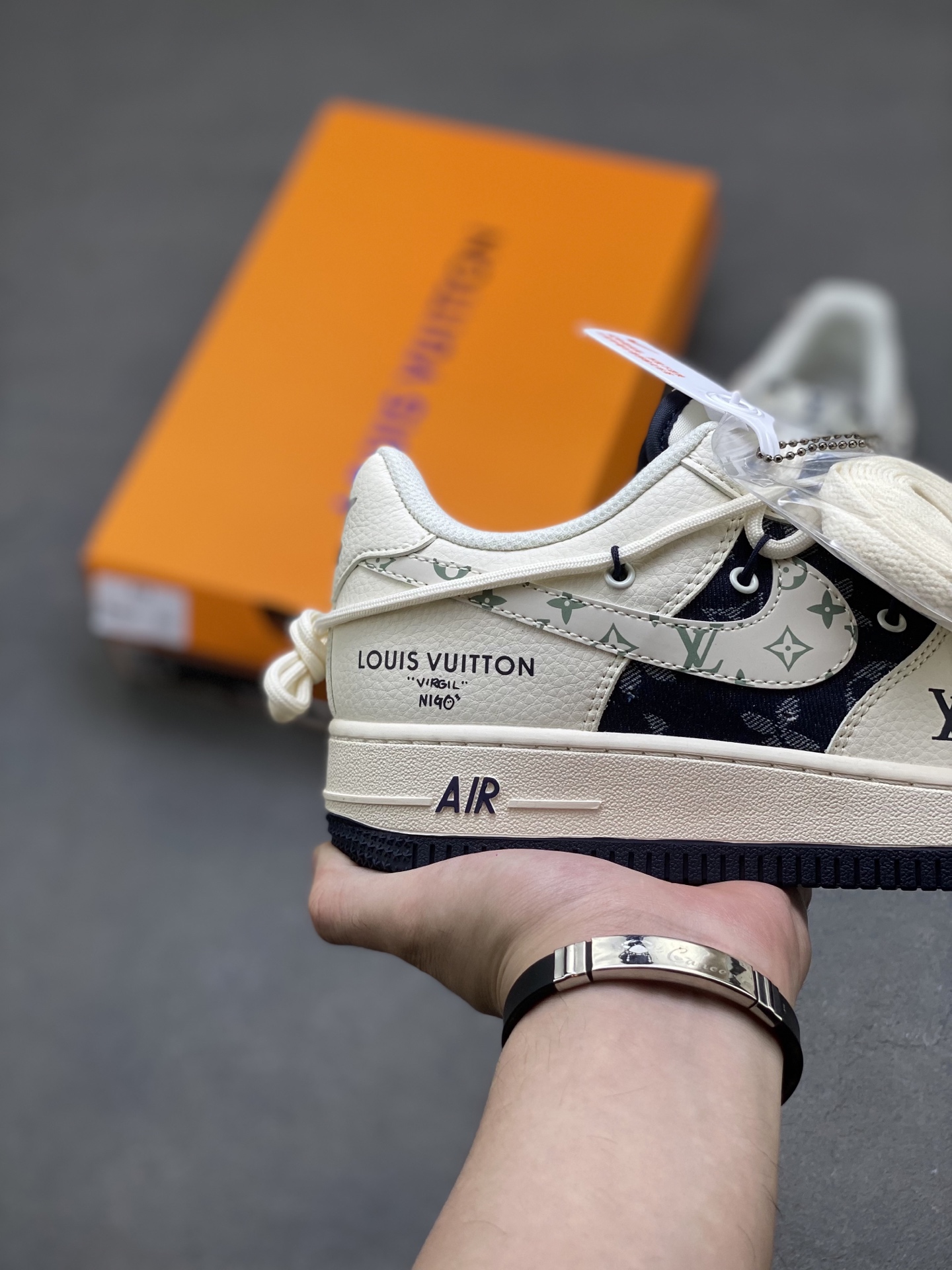 Louis Vuitton x Nike Air Force 1 Low Custom Sneakers - Limited Edition 6 i1750263226636 3706 0 4