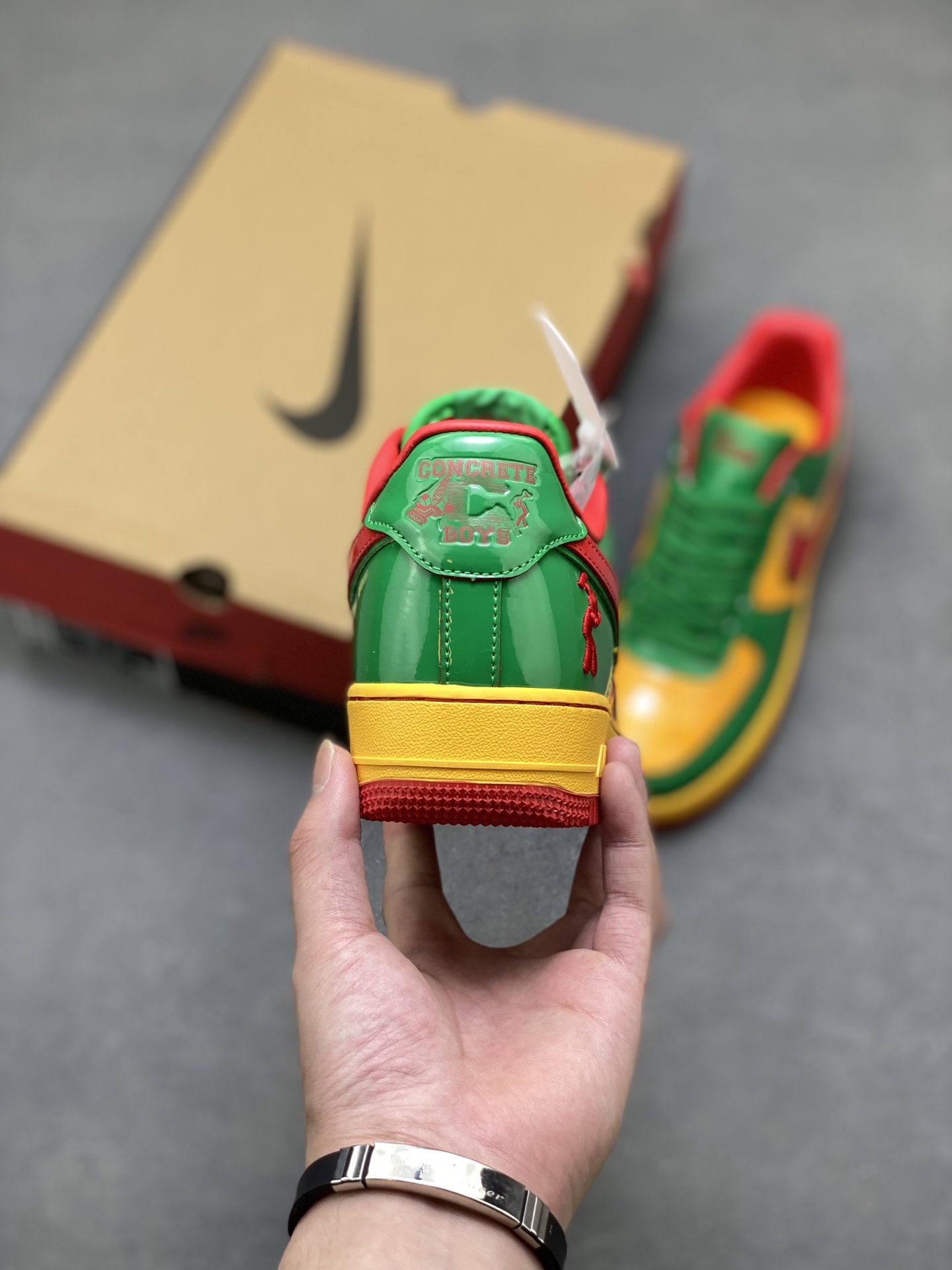 Nike Air Force 1 '07 Low Green/Yellow/Red Limited Edition Sneakers 5 i1750263334808 4891 0 3