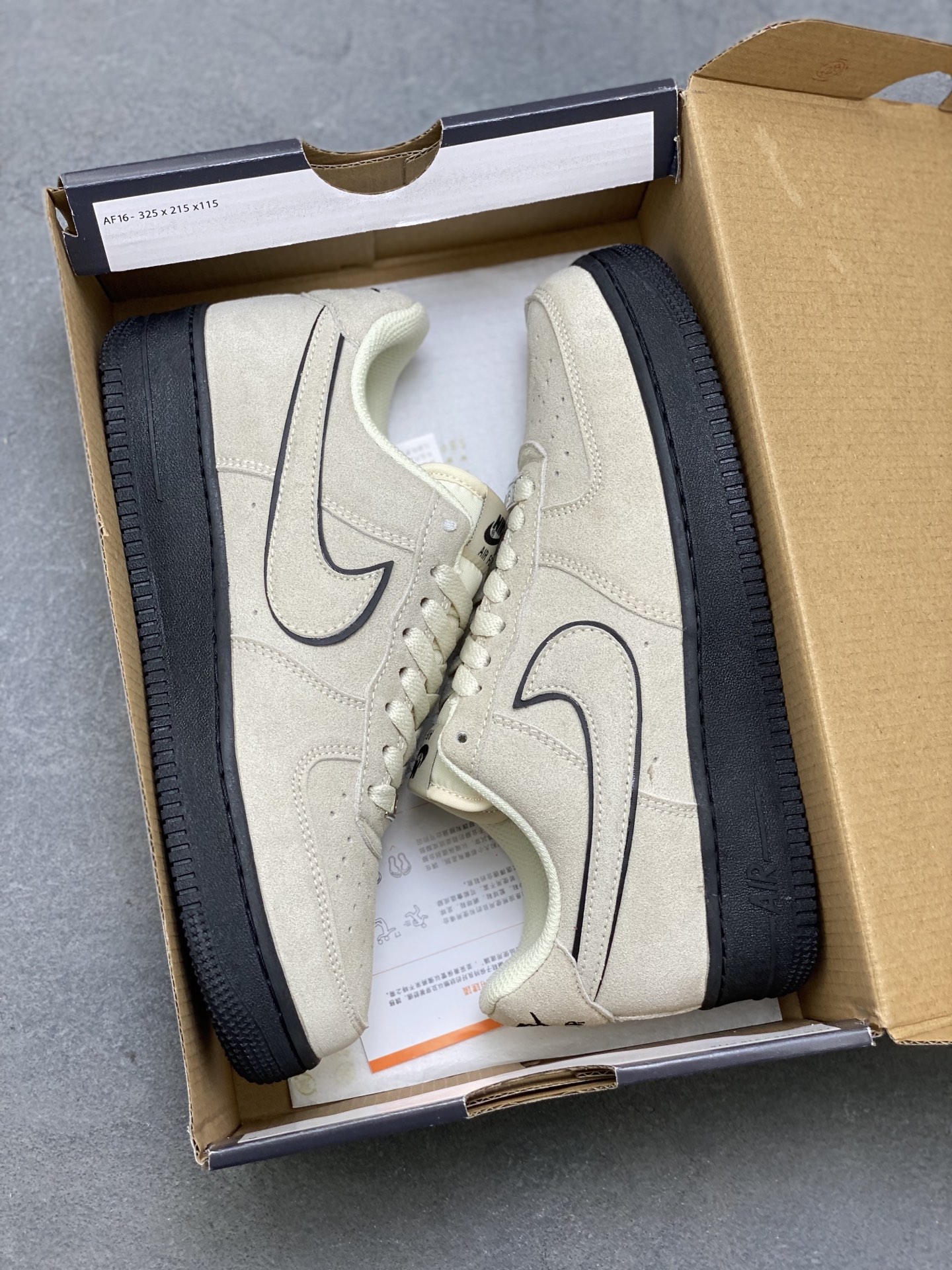 Nike Air Force 1 '07 Low Sanddrift Black Stitching HQ1966-200 Sneakers 10 i1750451320578 1999 0 8