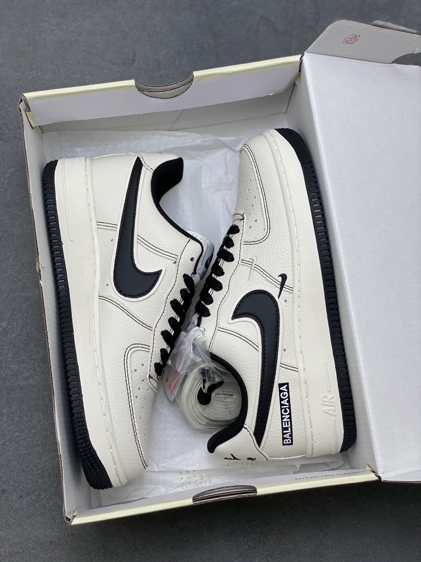 Nike Air Force 1 '07 Low Sneakers - Cream/Black, Limited Edition 10 i1750451413020 2771 0 8