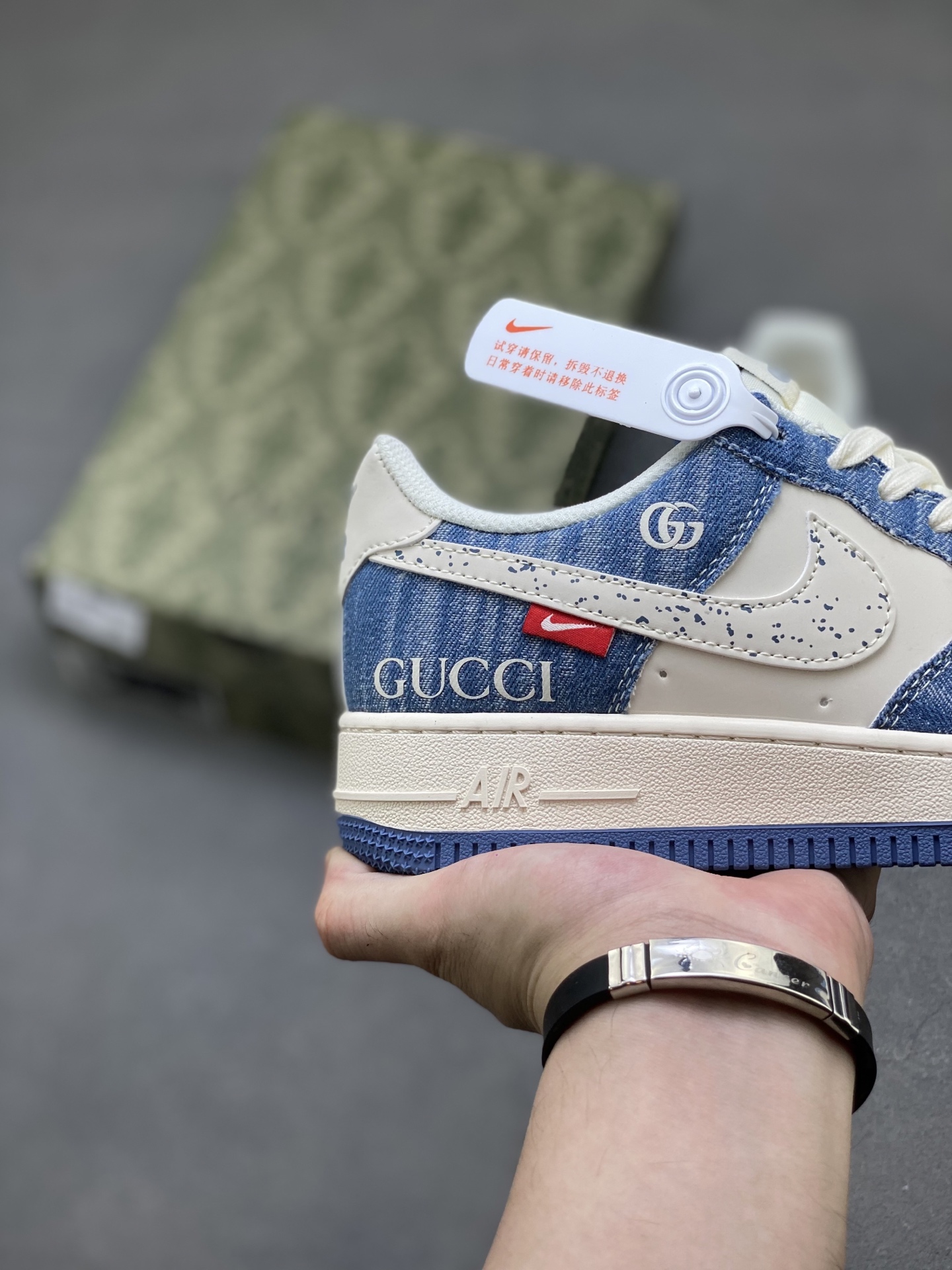 Nike Air Force 1 '07 Low Gucci Denim Sneakers - Limited Edition 6 i1750701743082 7961 0 4