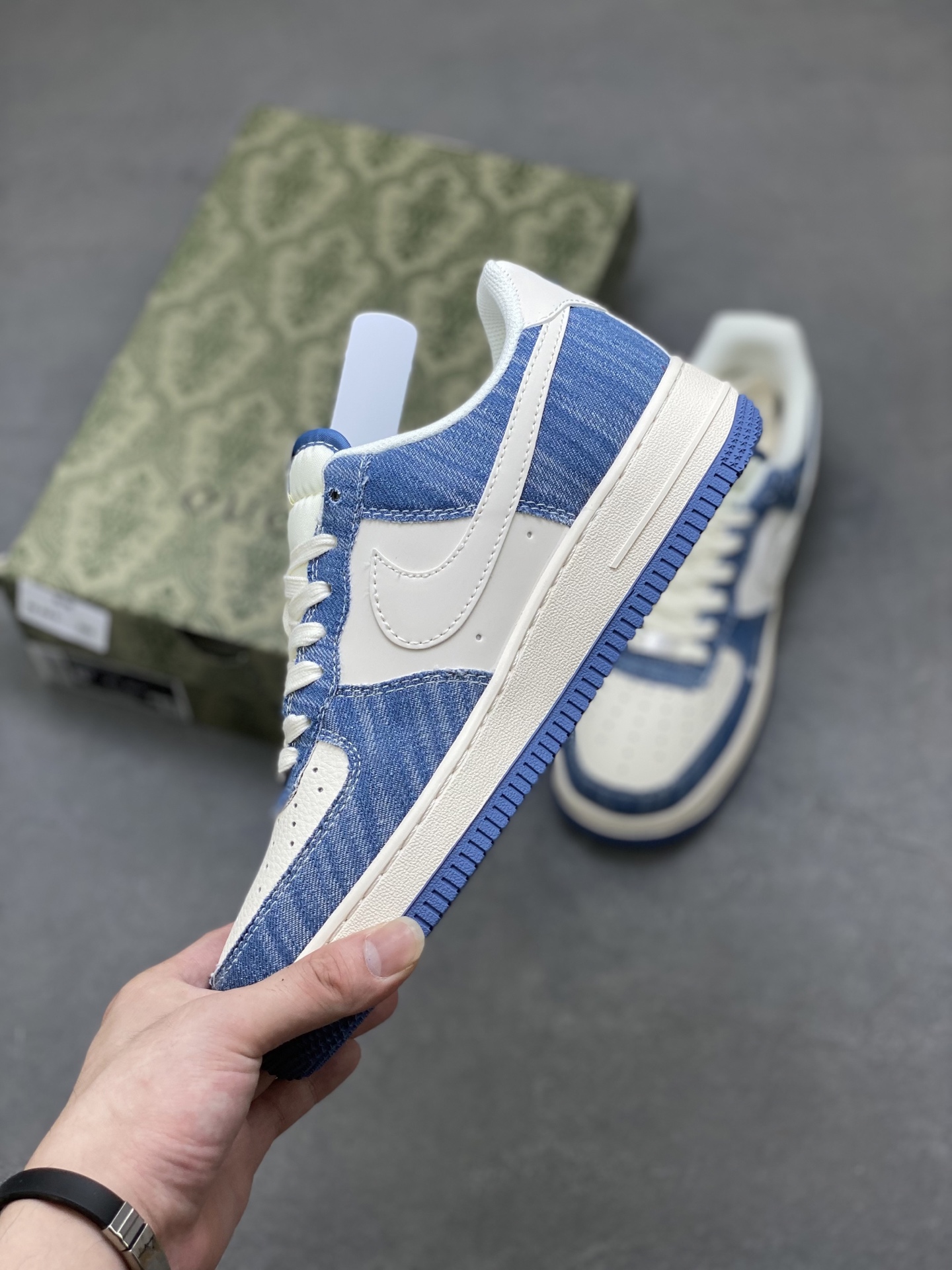 Nike Air Force 1 '07 Low Gucci Denim Sneakers - Limited Edition 4 i1750701743167 4766 0 2