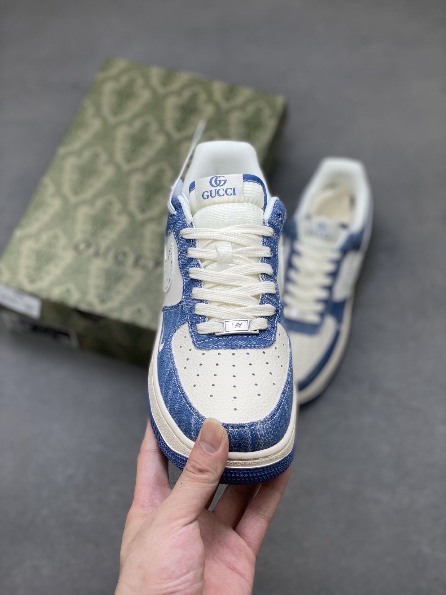 Nike Air Force 1 '07 Low Gucci Denim Sneakers - Limited Edition 3 i1750701743188 7654 0 1