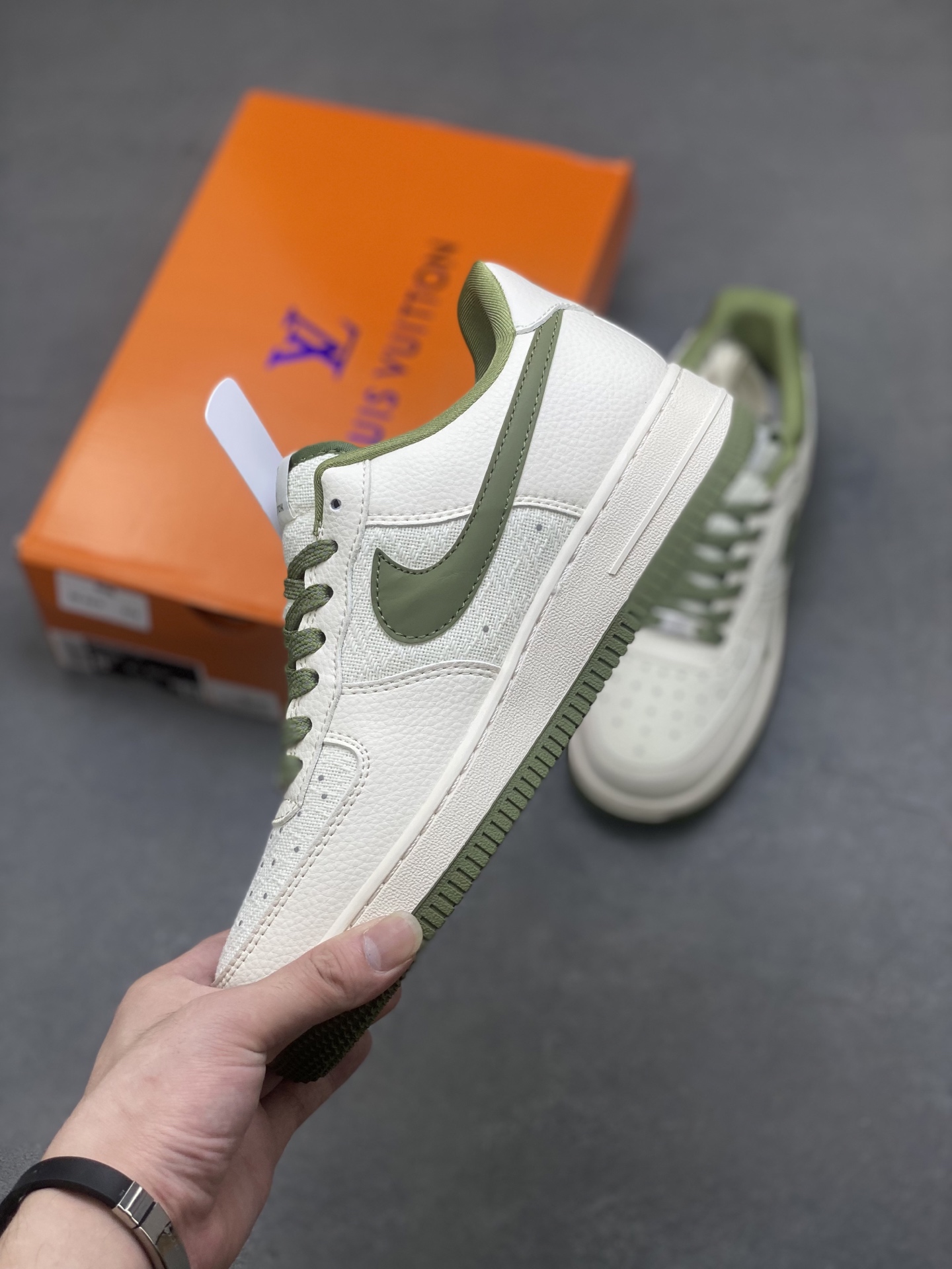 Nike Air Force 1 '07 Low Olive/Sail: Limited Edition Designer Sneakers 4 i1750797336121 7227 0 2