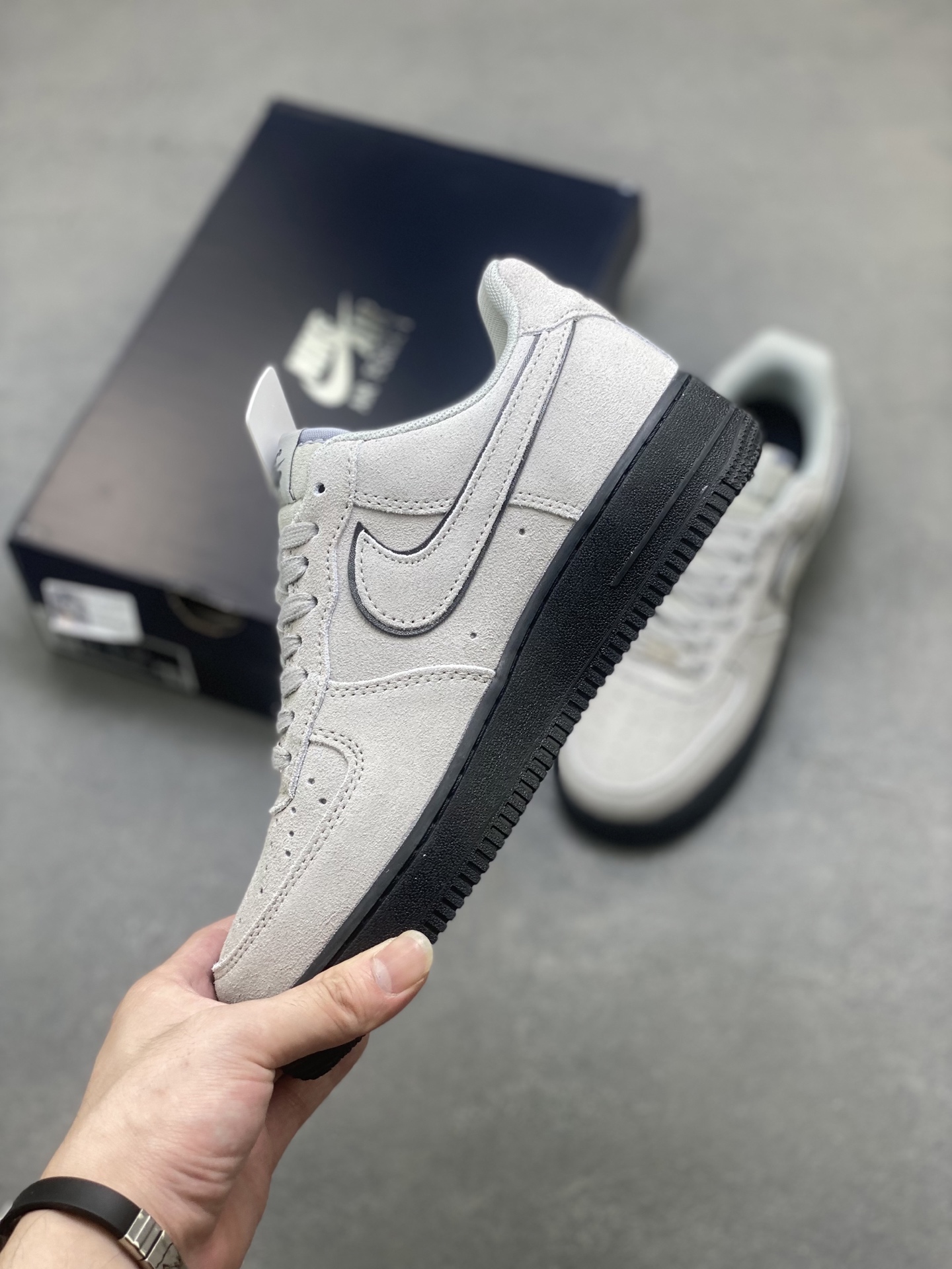 Nike Air Force 1 '07 Low Grey Suede Casual Shoes HQ1986-001 4 i1750893505452 1146 0 2