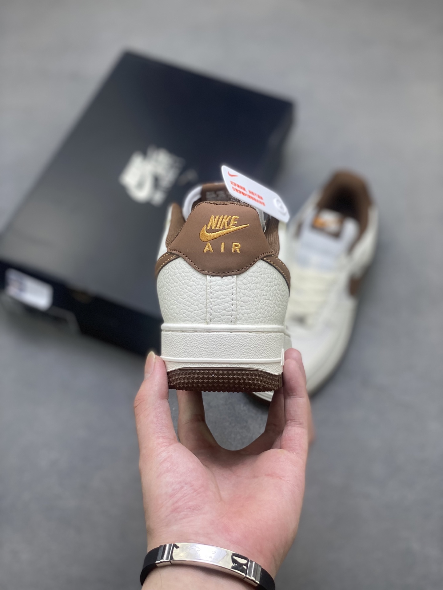 Nike Air Force 1 '07 Low Sneakers - Ivory/Brown, Full-Length Air Cushion 5 i1750893663501 7844 0 3
