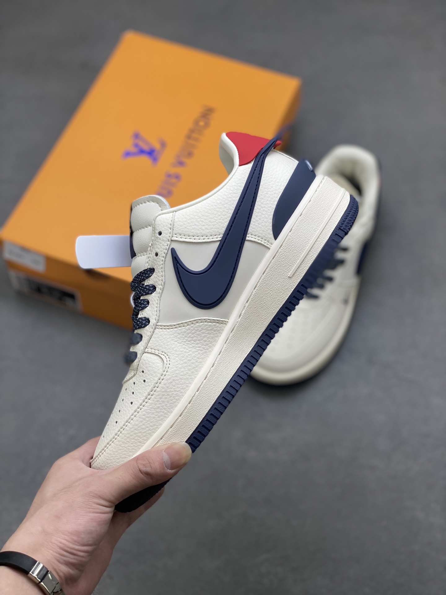 Nike Air Force 1 '07 Low Louis Vuitton Deep Blue Sneakers 4 i1751134278586 1068 0 2