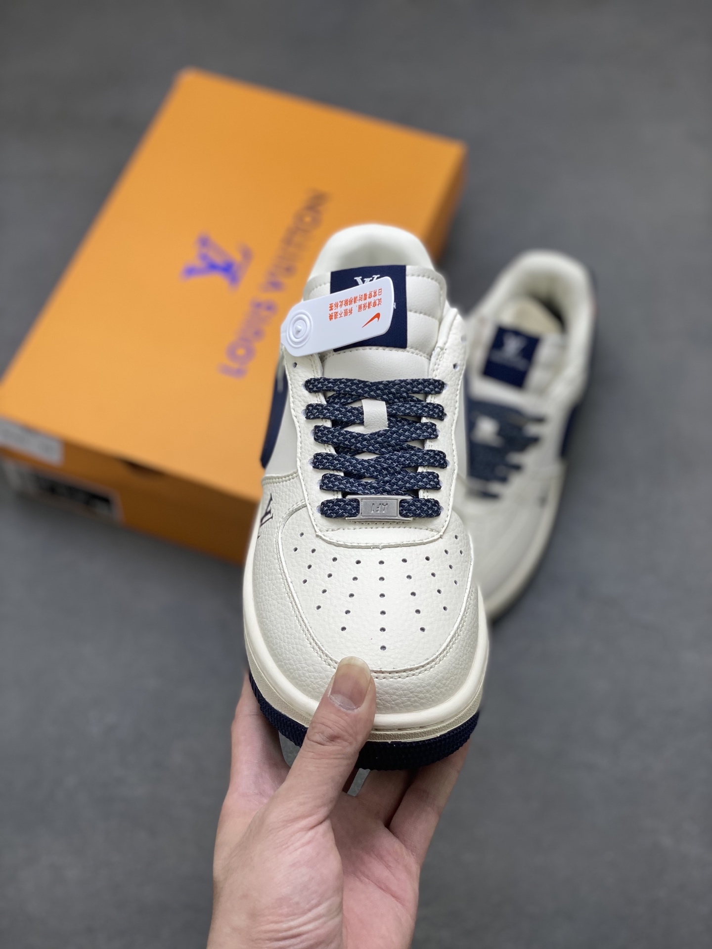 Nike Air Force 1 '07 Low Louis Vuitton Deep Blue Sneakers 3 i1751134290266 5785 0 1