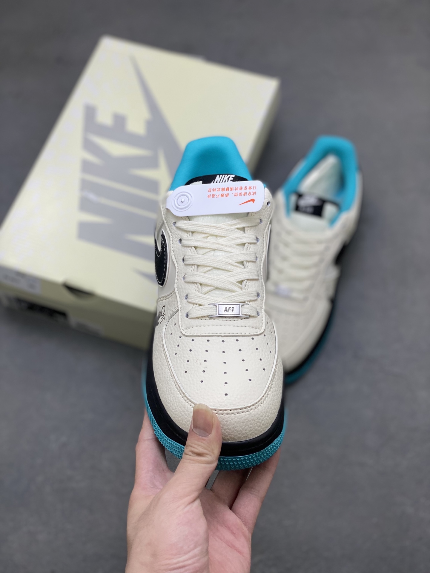 Nike Air Force 1 '07 Low Off-White Collab Sneakers - Black/Blue 3 i1751224649912 5396 0 1