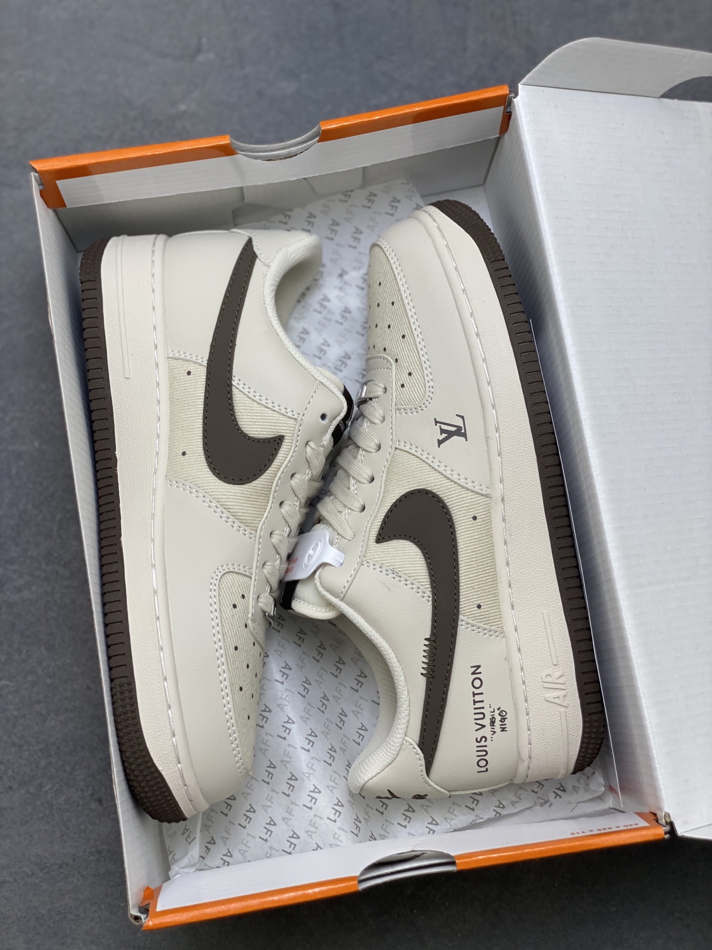Nike Air Force 1 '07 Low Louis Vuitton Cappuccino Sneakers 10 i1751224791184 4468 0 8