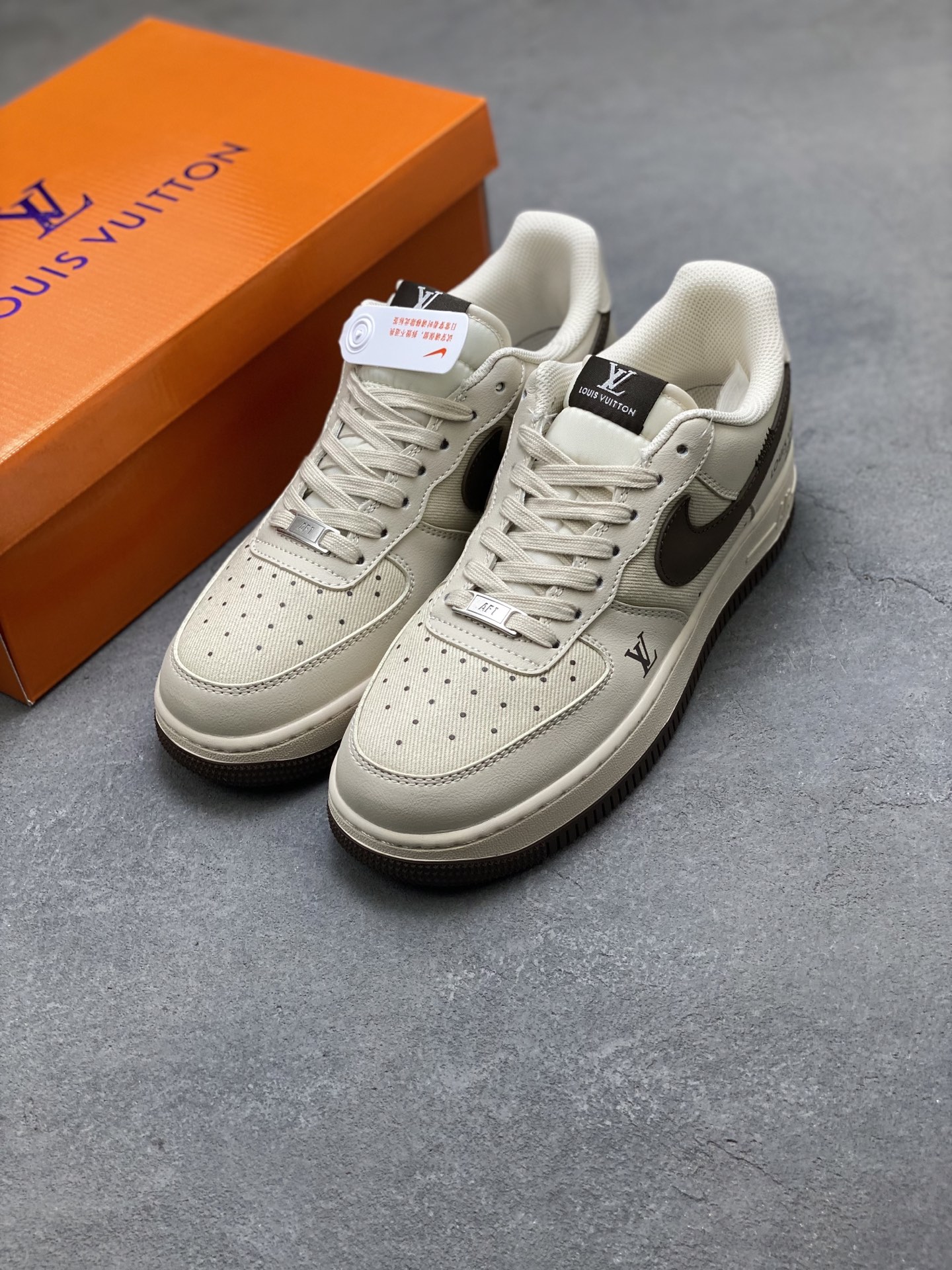 Nike Air Force 1 '07 Low Louis Vuitton Cappuccino Sneakers 9 i1751224798269 7181 0 7