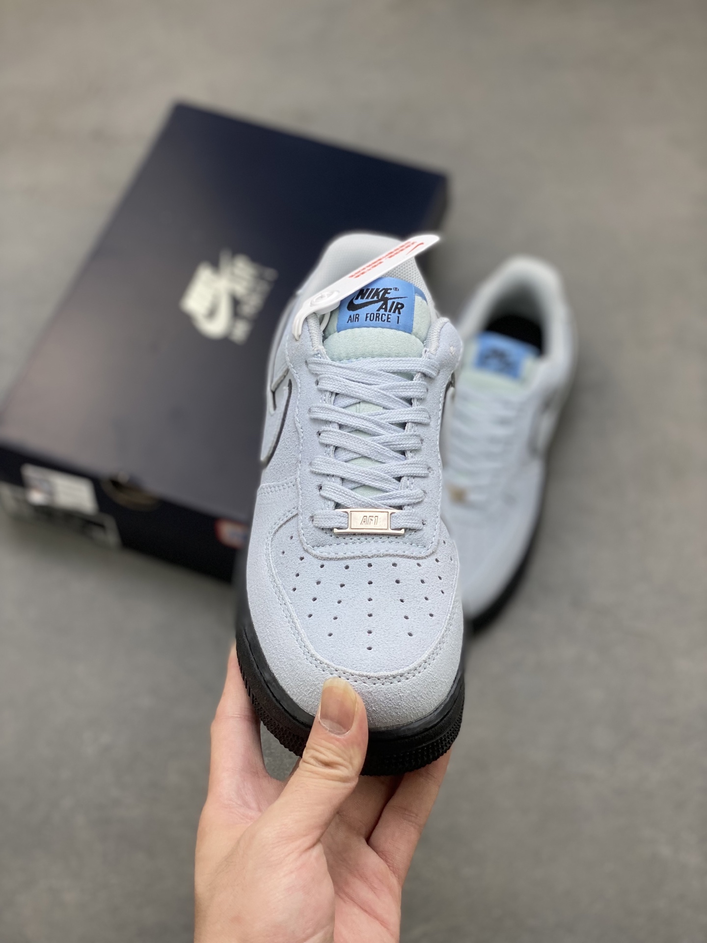 Nike Air Force 1 Low '07 Blue Suede Sneakers - Iconic Style & Comfort 3 i1751225109766 8526 0 1