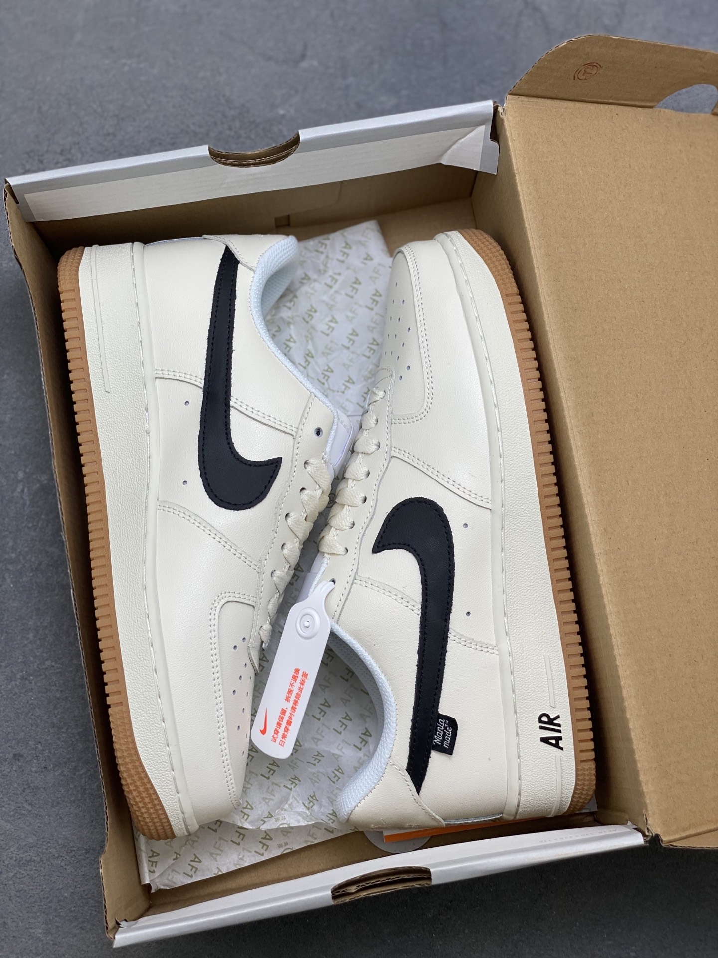 Nike Air Force 1 Low 'Light Orewood Brown Black' Casual Shoes DJ2739-100 10 i1751225312805 7377 0 8