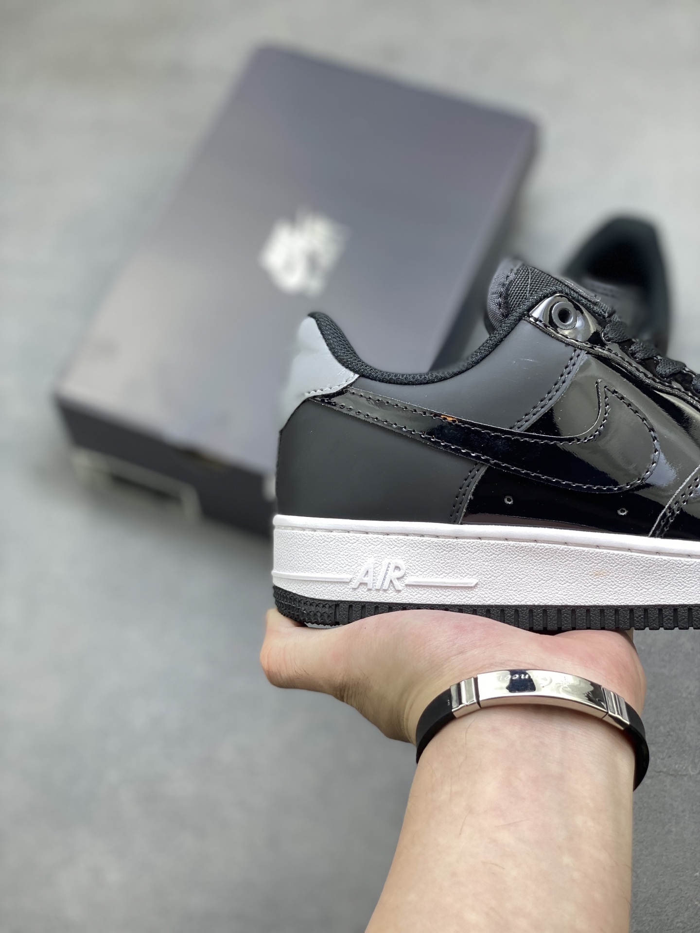 Nike Air Force 1 '07 Low Black Patent Leather Casual Sneakers AH6827-001 6 i1751309179666 1454 0 4
