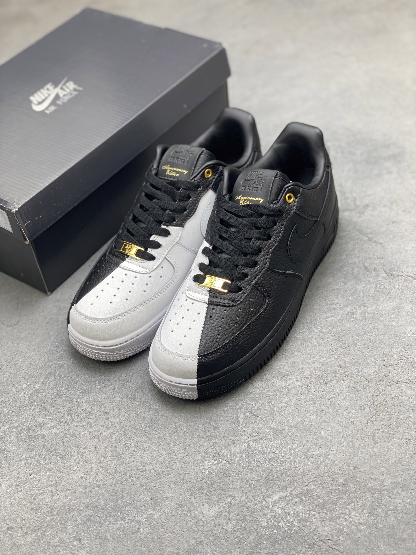 Nike Air Force 1 '07 Low Black Leather Sneakers - Limited Edition 9 i1751309493553 9543 0 7