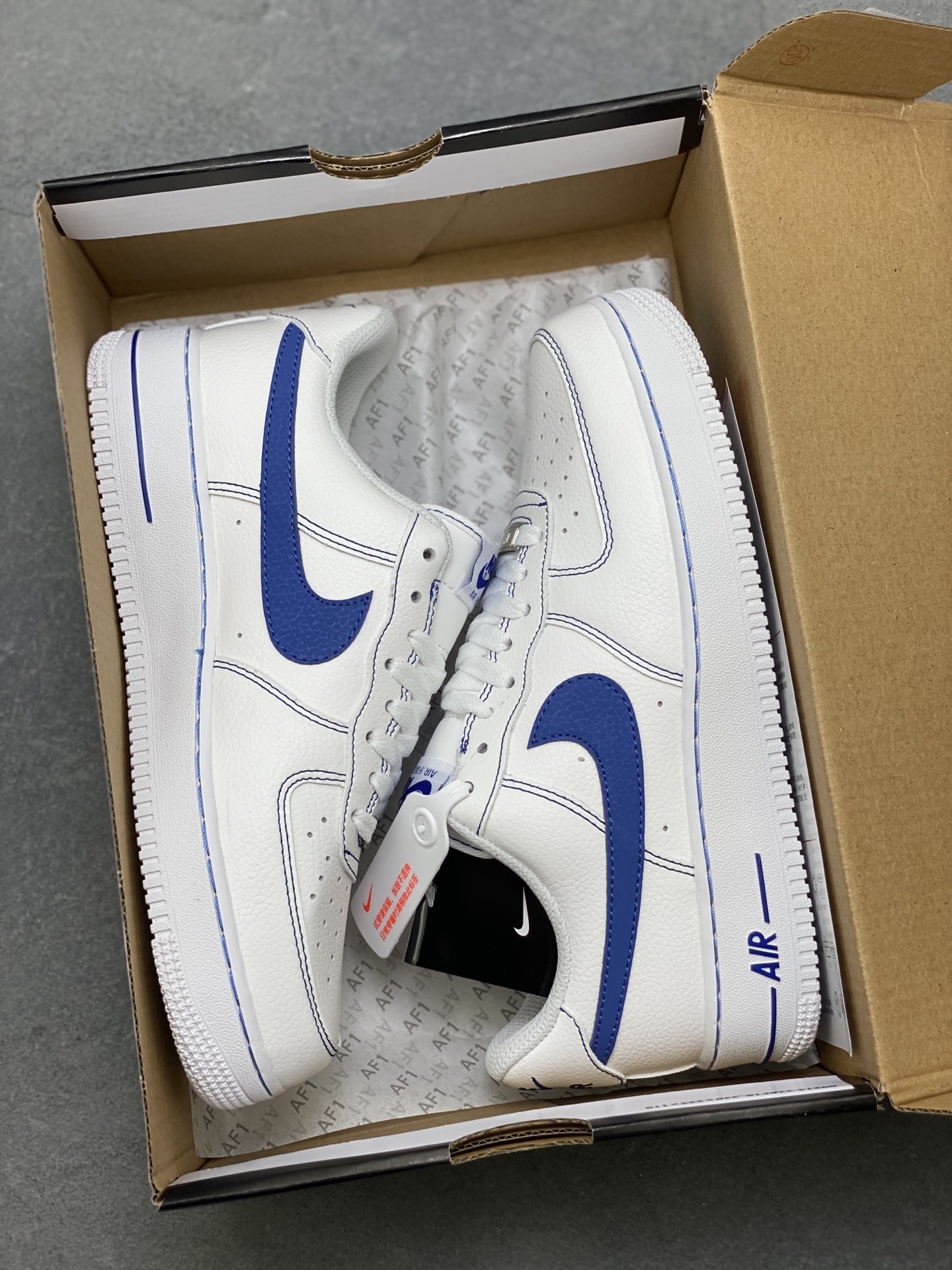Nike Air Force 1 Low White Blue Stitching HQ2037-100 - Size 36-45 10 i1751309661686 8299 0 8