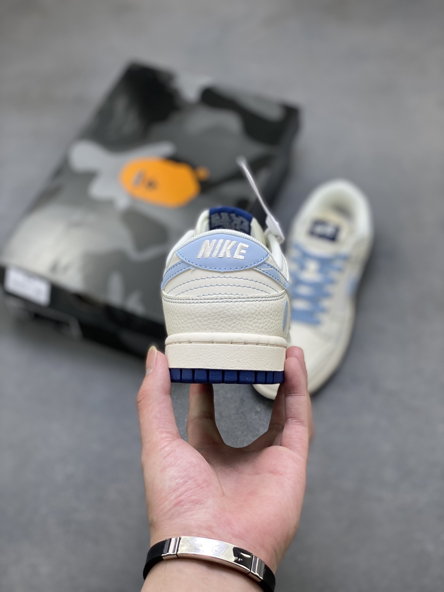 Nike SB Dunk Low BAPE White Blue Custom Casual Sneakers - Limited Edition 4 i1751398949630 8389 0 3