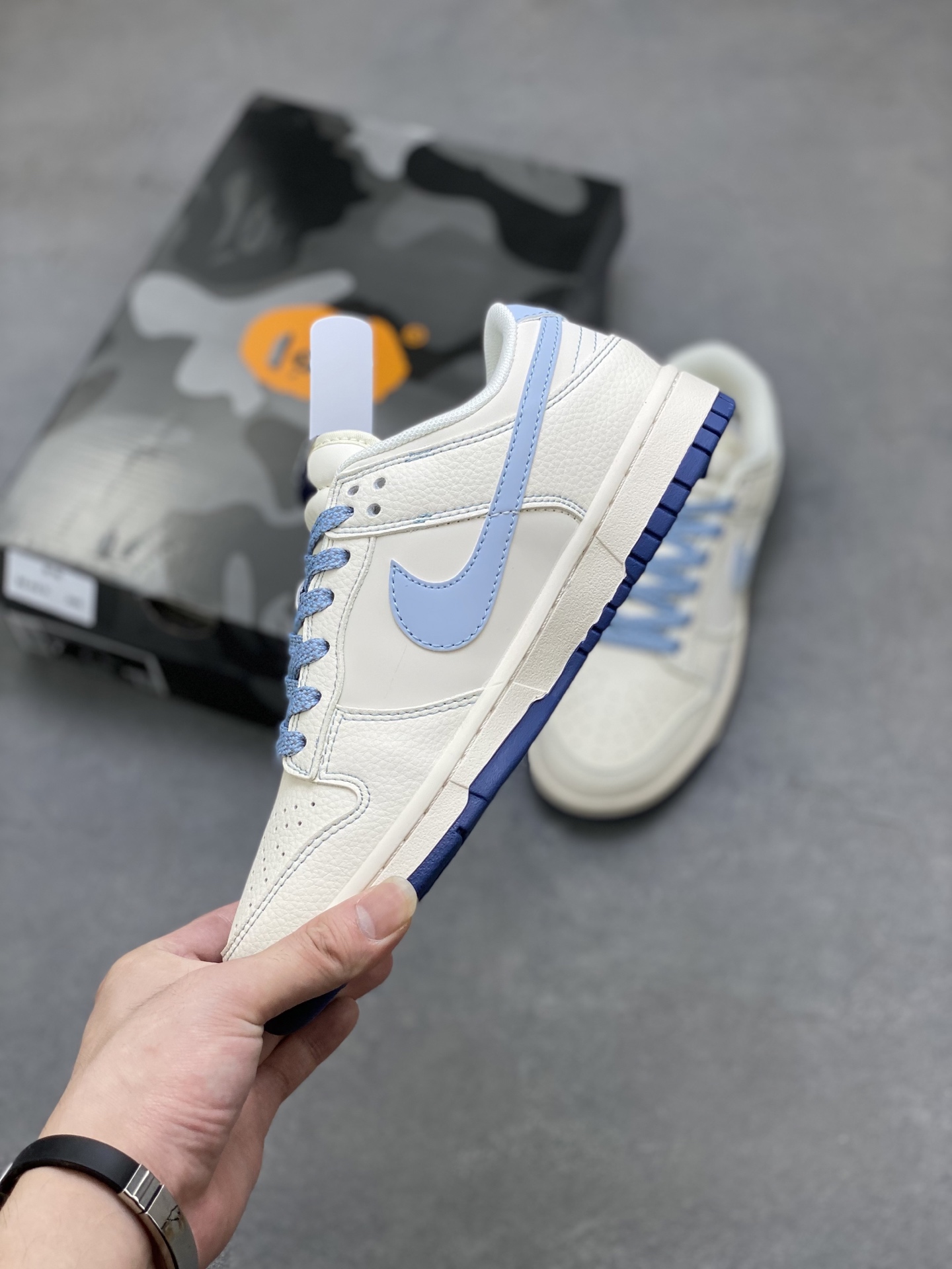 Nike SB Dunk Low BAPE White Blue Custom Casual Sneakers - Limited Edition 3 i1751398949650 6823 0 2