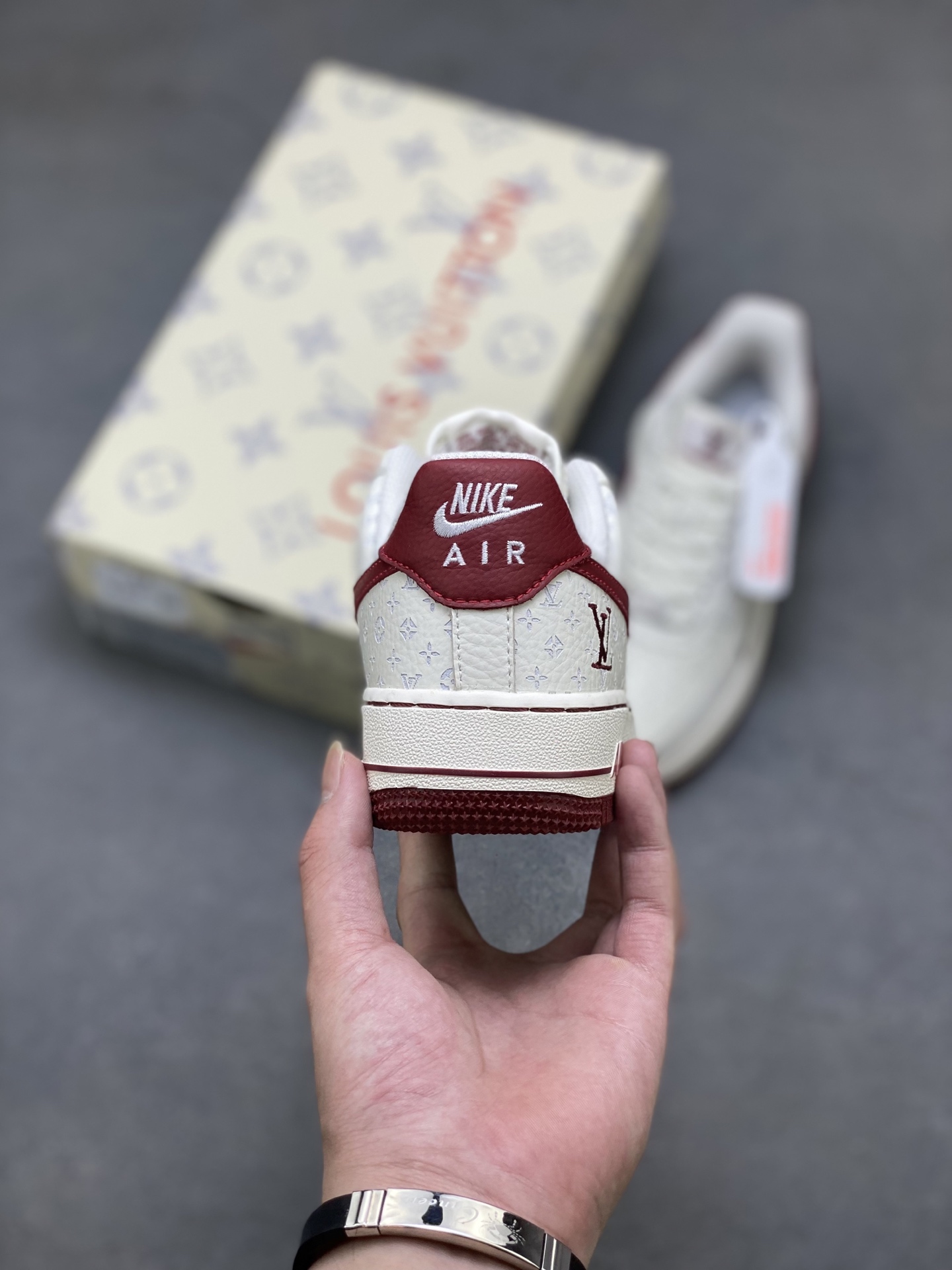 Nike Air Force 1 '07 Low Louis Vuitton Collab White Red Sneakers 5 i1751486022631 3736 0 3