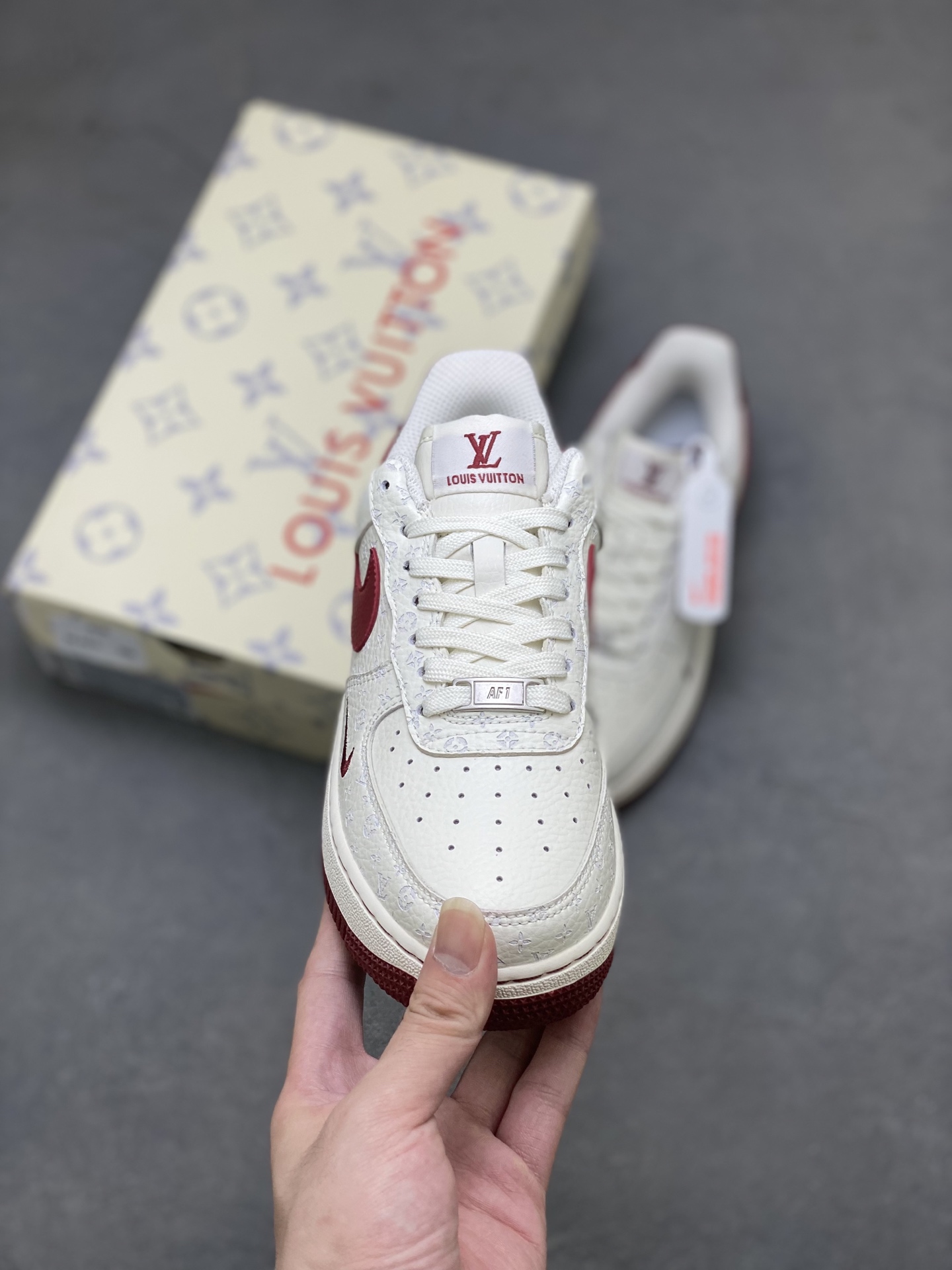 Nike Air Force 1 '07 Low Louis Vuitton Collab White Red Sneakers 3 i1751486022689 3254 0 1