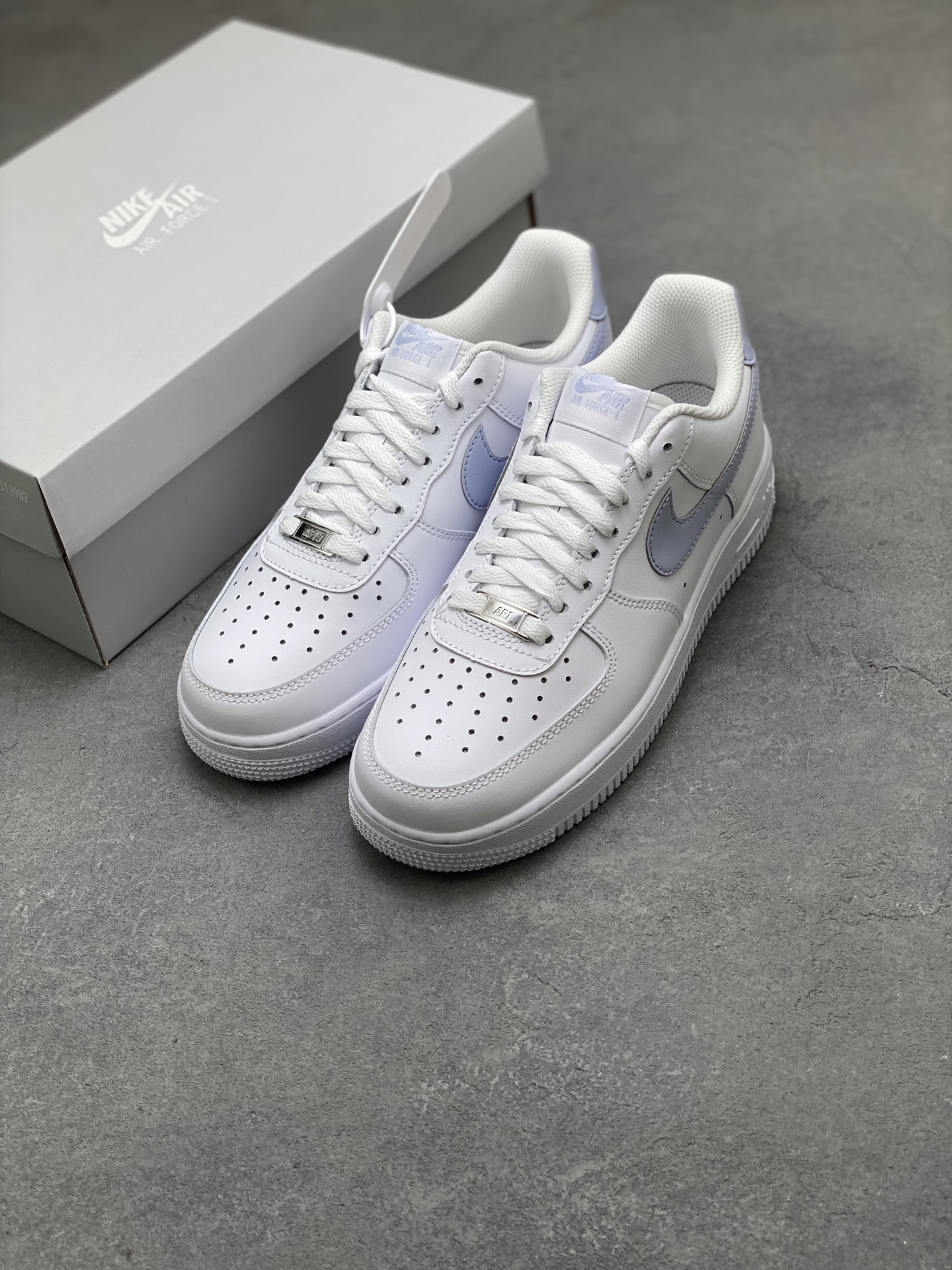 Nike Air Force 1 FJ4146-117 White/Blue Sneakers Classic Comfort & Style 9 i1751486321534 2245 0 7
