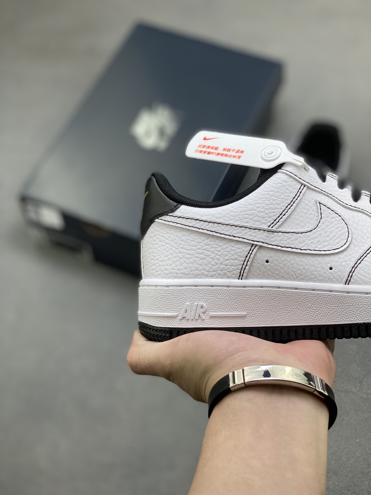Nike Air Force 1 Low White Black Gold Stitching Casual Shoes 6 i1751486443690 3351 0 4
