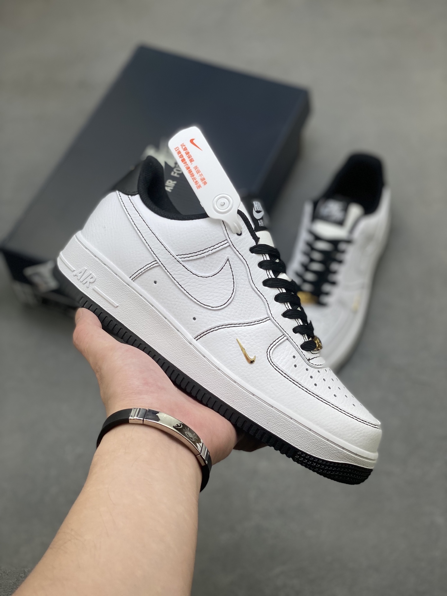 Nike Air Force 1 '07 Low White/Black Stitching Casual Sneakers 2 i1751910204286 4845 0 0