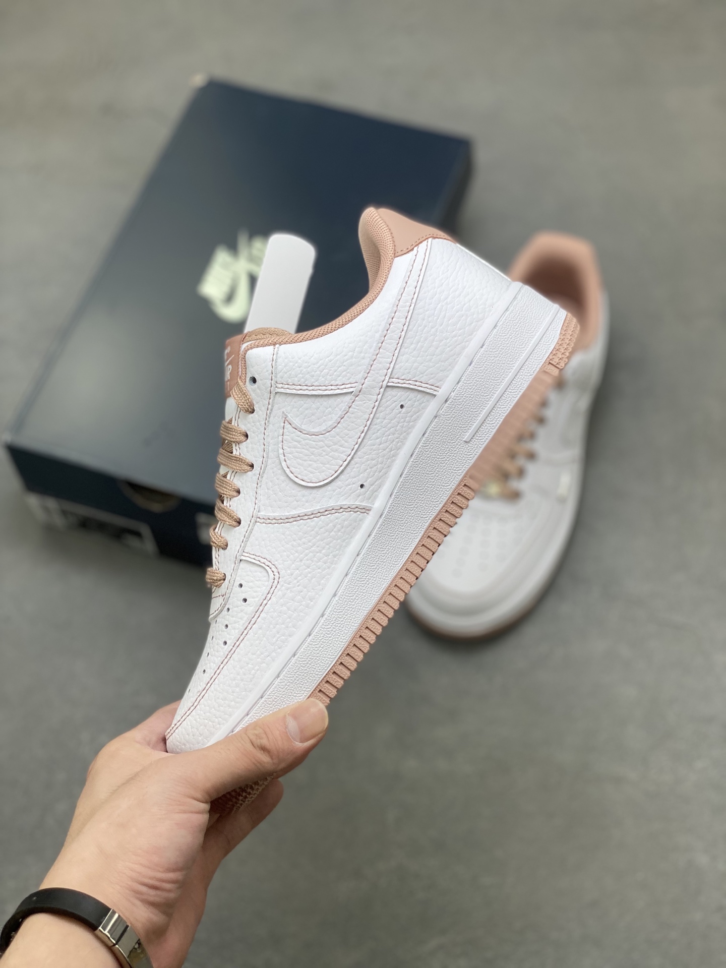 Nike Air Force 1 '07 Low White/Tan Leather Women's Shoes IB6543-100 4 i1751910302677 9049 0 2