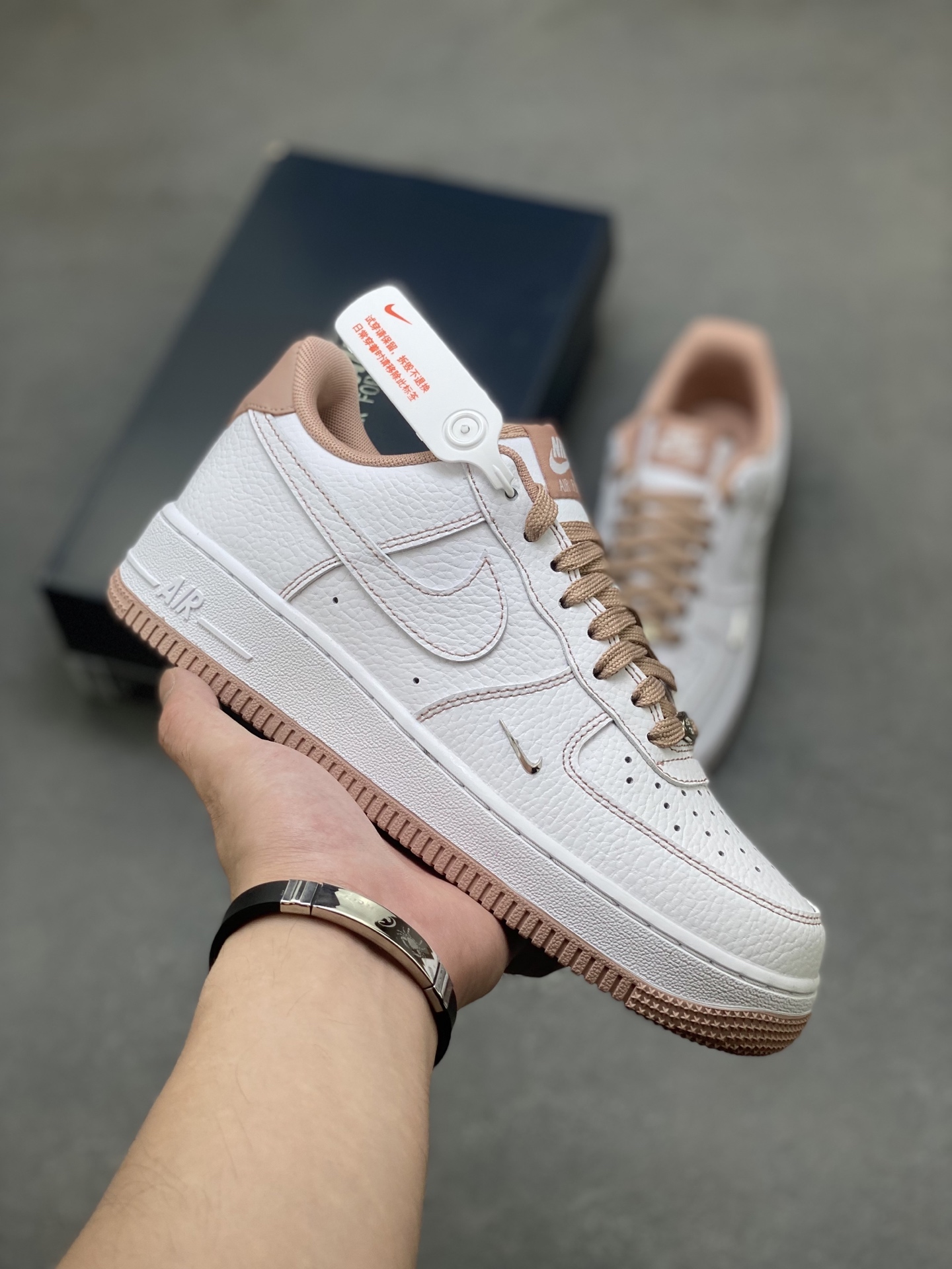 Nike Air Force 1 '07 Low White/Tan Leather Women's Shoes IB6543-100 2 i1751910306574 7659 0 0