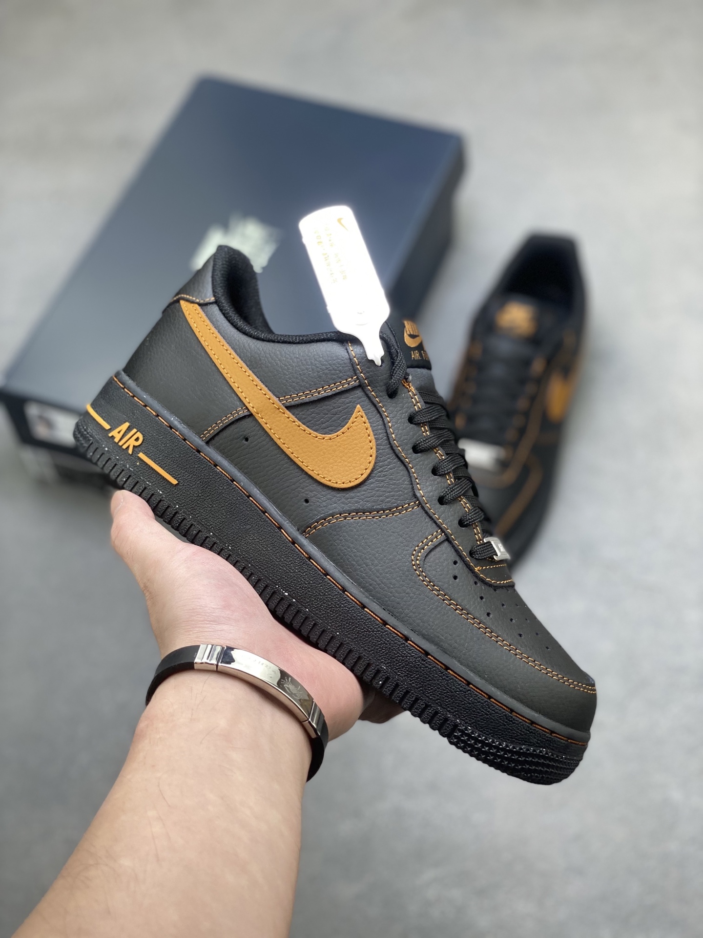 Nike Air Force 1 '07 Low Black/Gold Stitching - HQ2037-003 Limited Edition 2 i1752088536732 2577 0 0