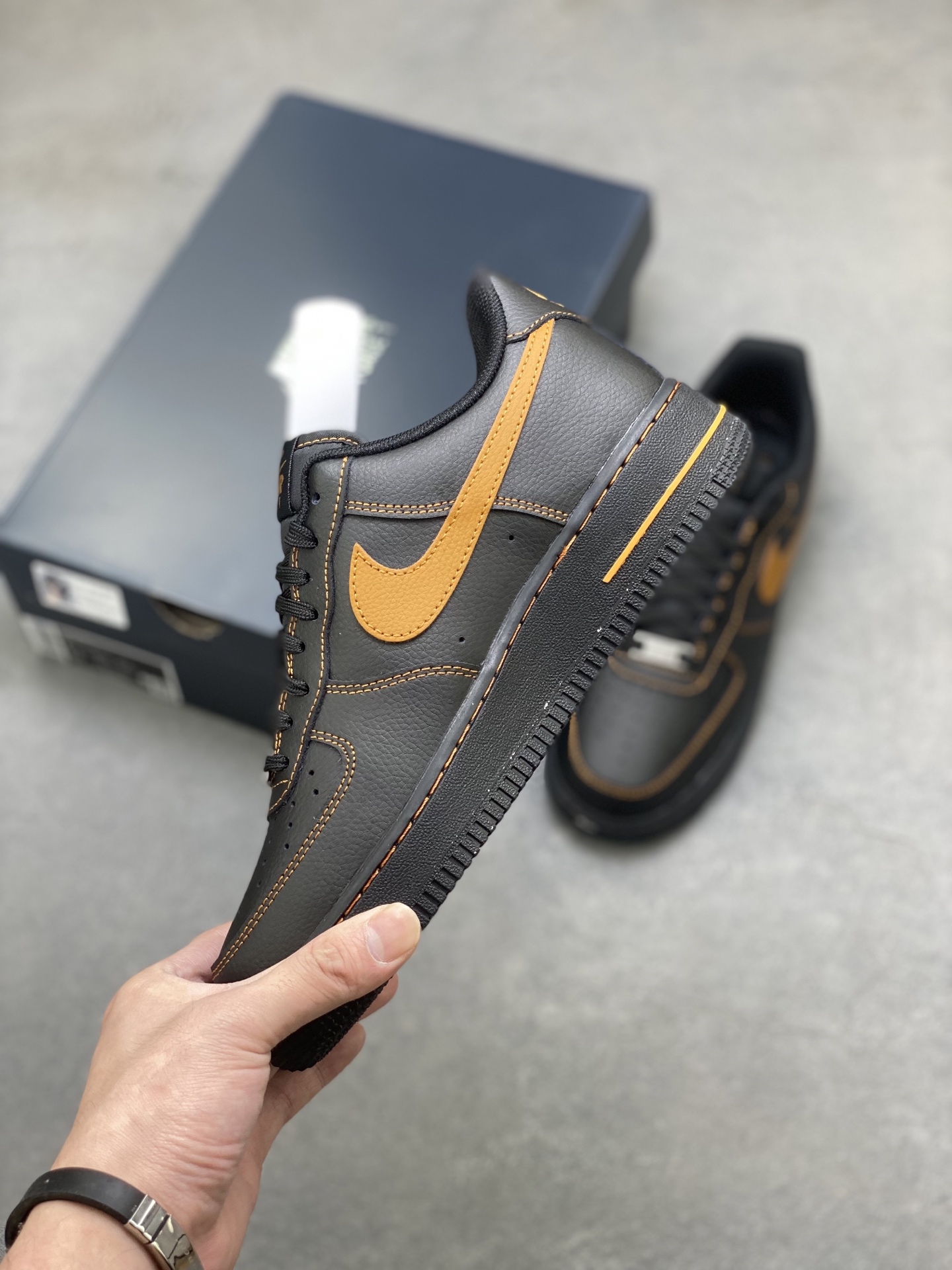 Nike Air Force 1 '07 Low Black/Gold Stitching - HQ2037-003 Limited Edition 4 i1752088537335 6226 0 2