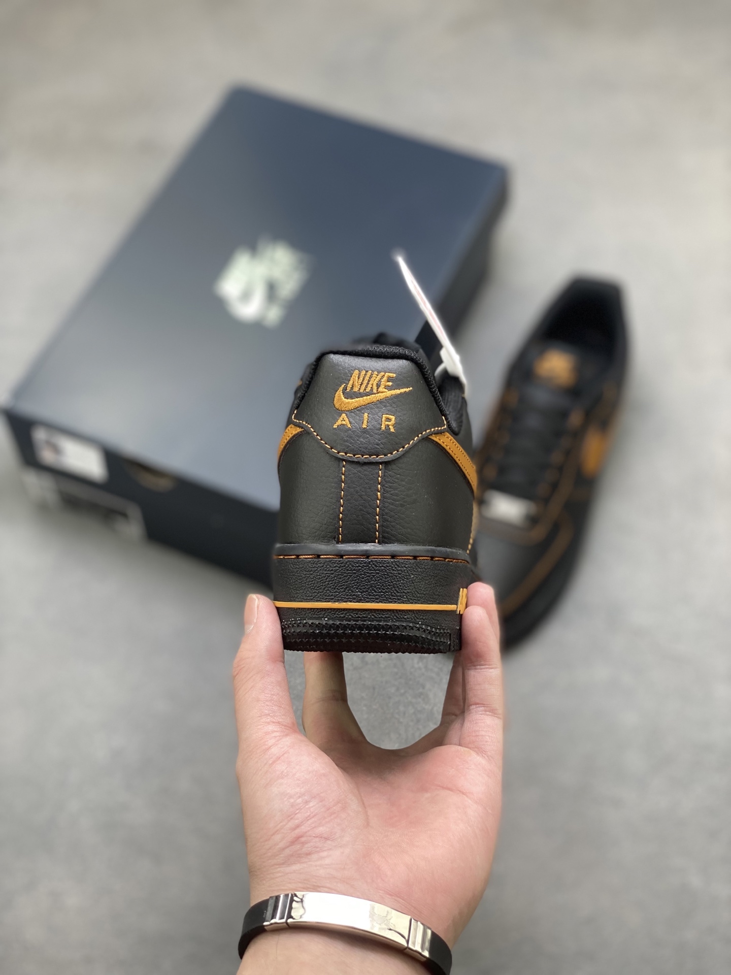 Nike Air Force 1 '07 Low Black/Gold Stitching - HQ2037-003 Limited Edition 5 i1752088538633 509 0 3