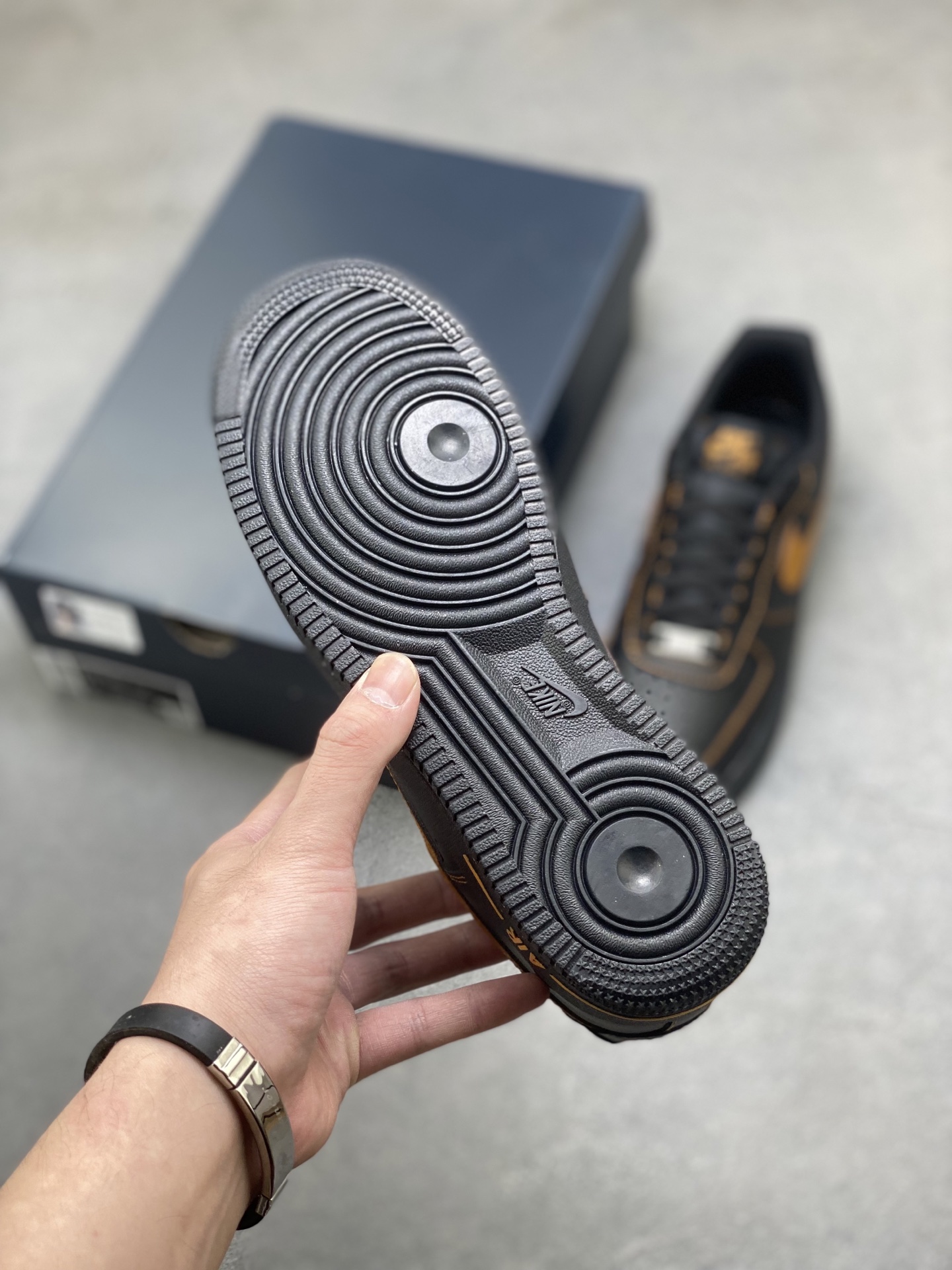 Nike Air Force 1 '07 Low Black/Gold Stitching - HQ2037-003 Limited Edition 7 i1752088543340 7444 0 5