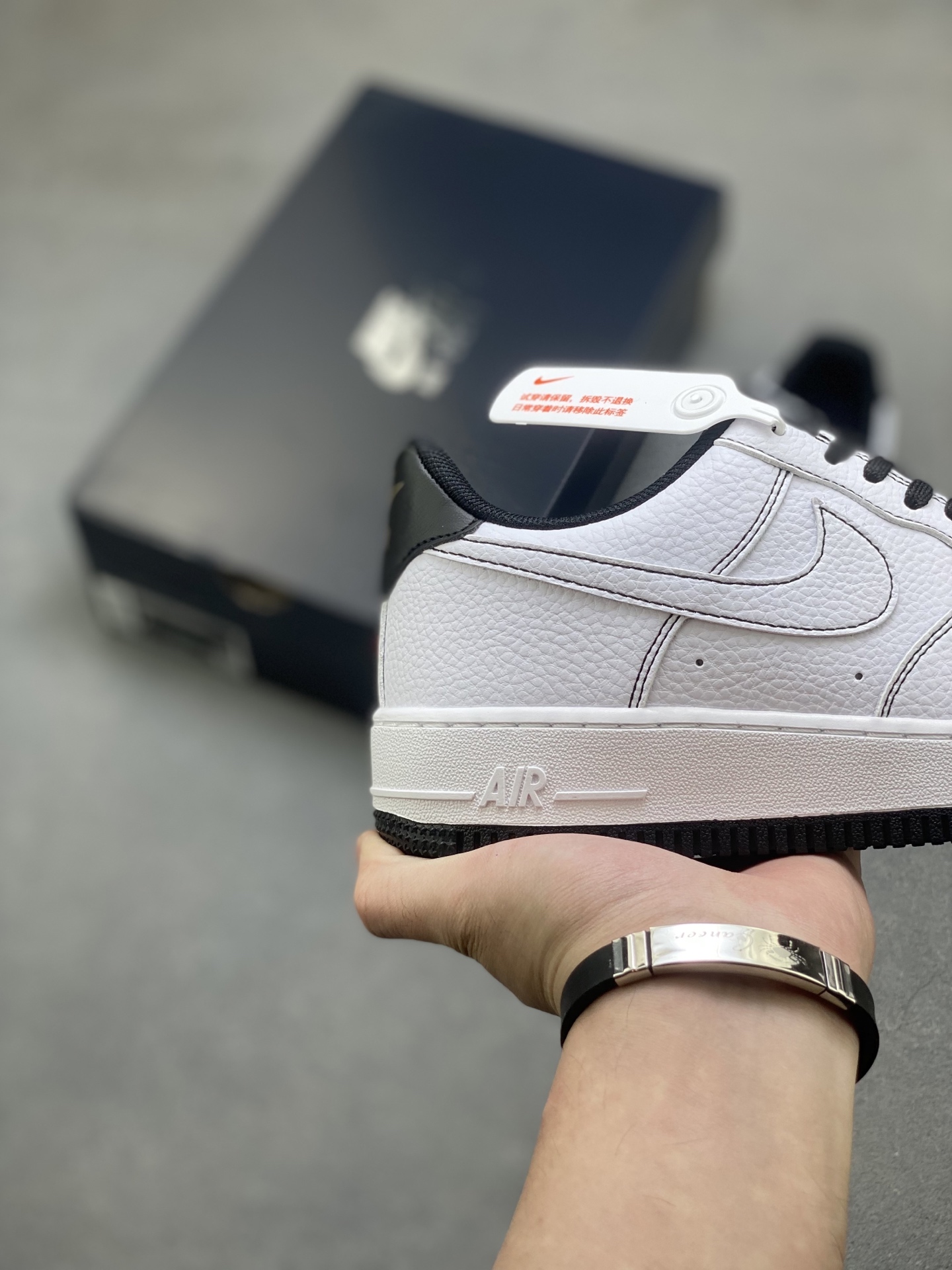 Nike Air Force 1 '07 Low White/Black Stitching Limited Edition Sneakers 6 i1752088602445 9713 0 4