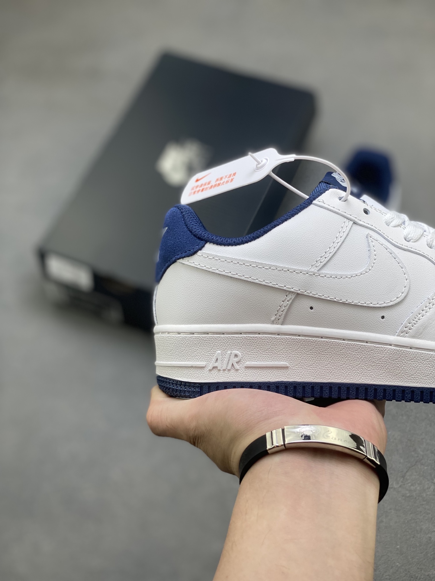 Nike Air Force 1 '07 Low White/Navy Casual Shoes CZ11065-1100 6 i1752172267783 7697 0 4