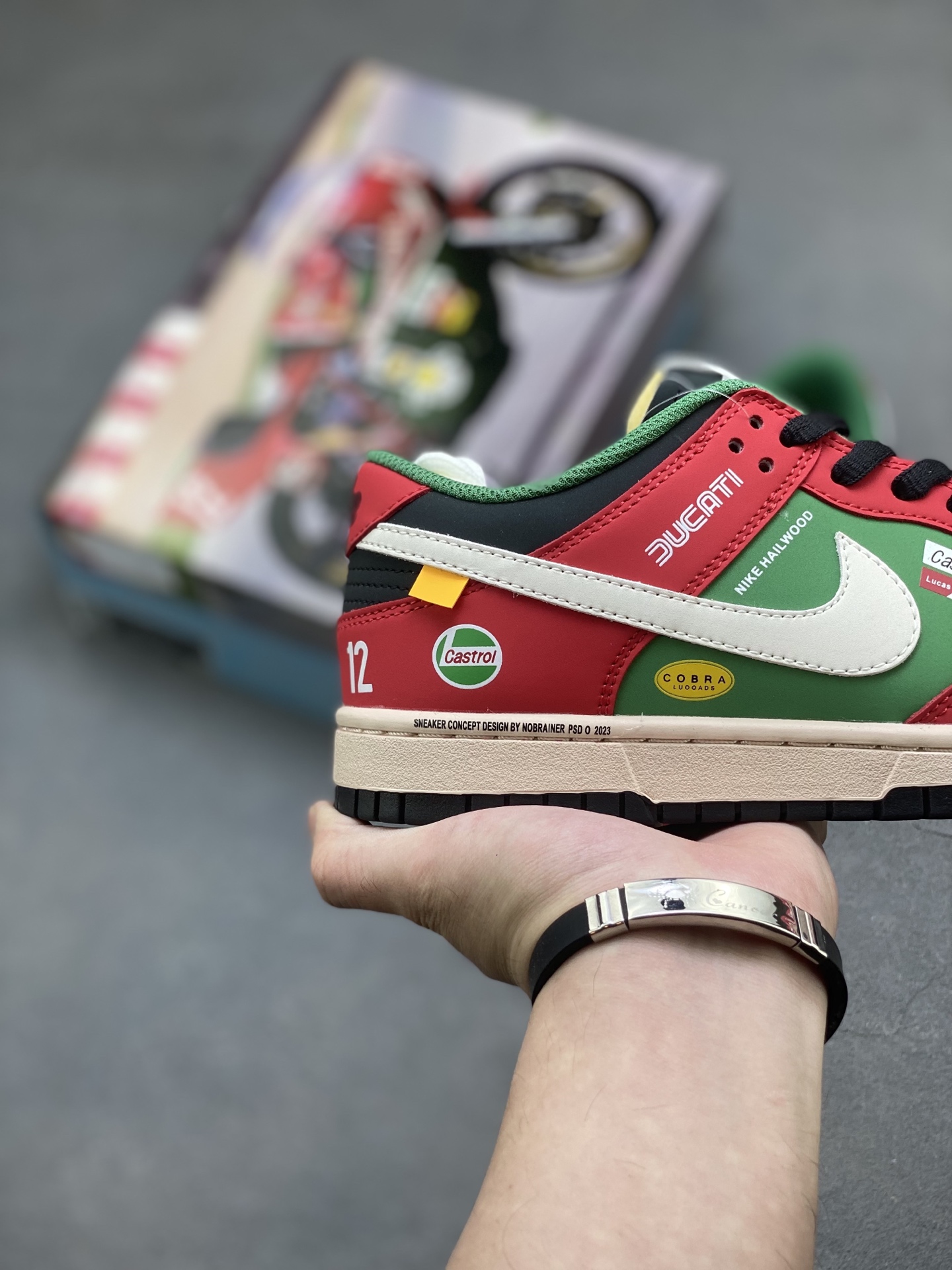 Nike SB Dunk Low Premium Casual Sneakers - Ducati Nike Hailwood Edition 5 i1752173676994 4471 0 4